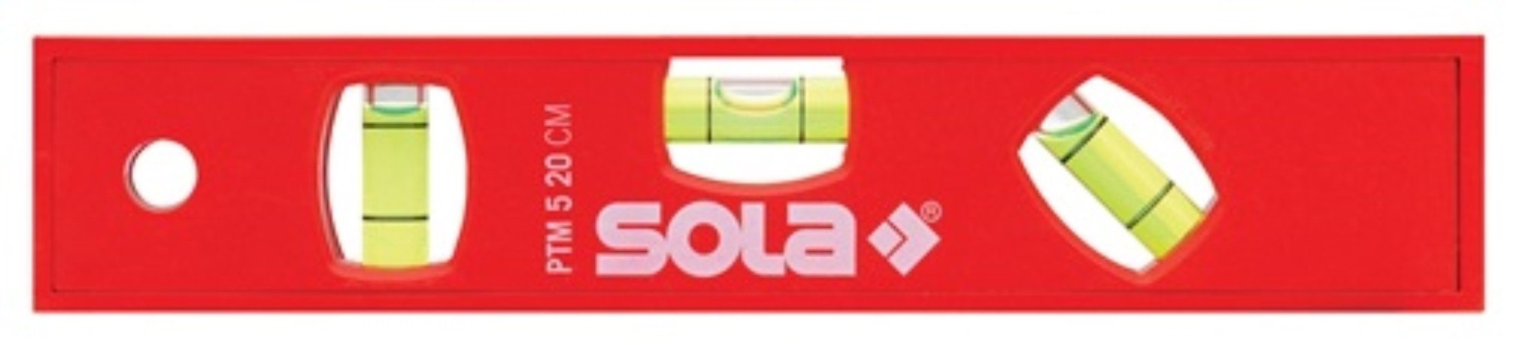 SOLA Magnet SOLA 1430601 Torpedowasserwaage PTM 5 20 cm ABS Kunststoff rot 1,50 mm