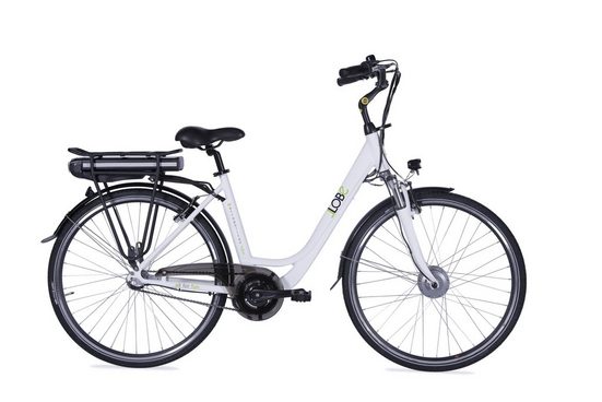 LLobe E-Bike »City-E-Bike 28" Metropolitan Joy, weiß 36V / 13Ah«, 3 Gang, Nabenschaltung, 250,00 W