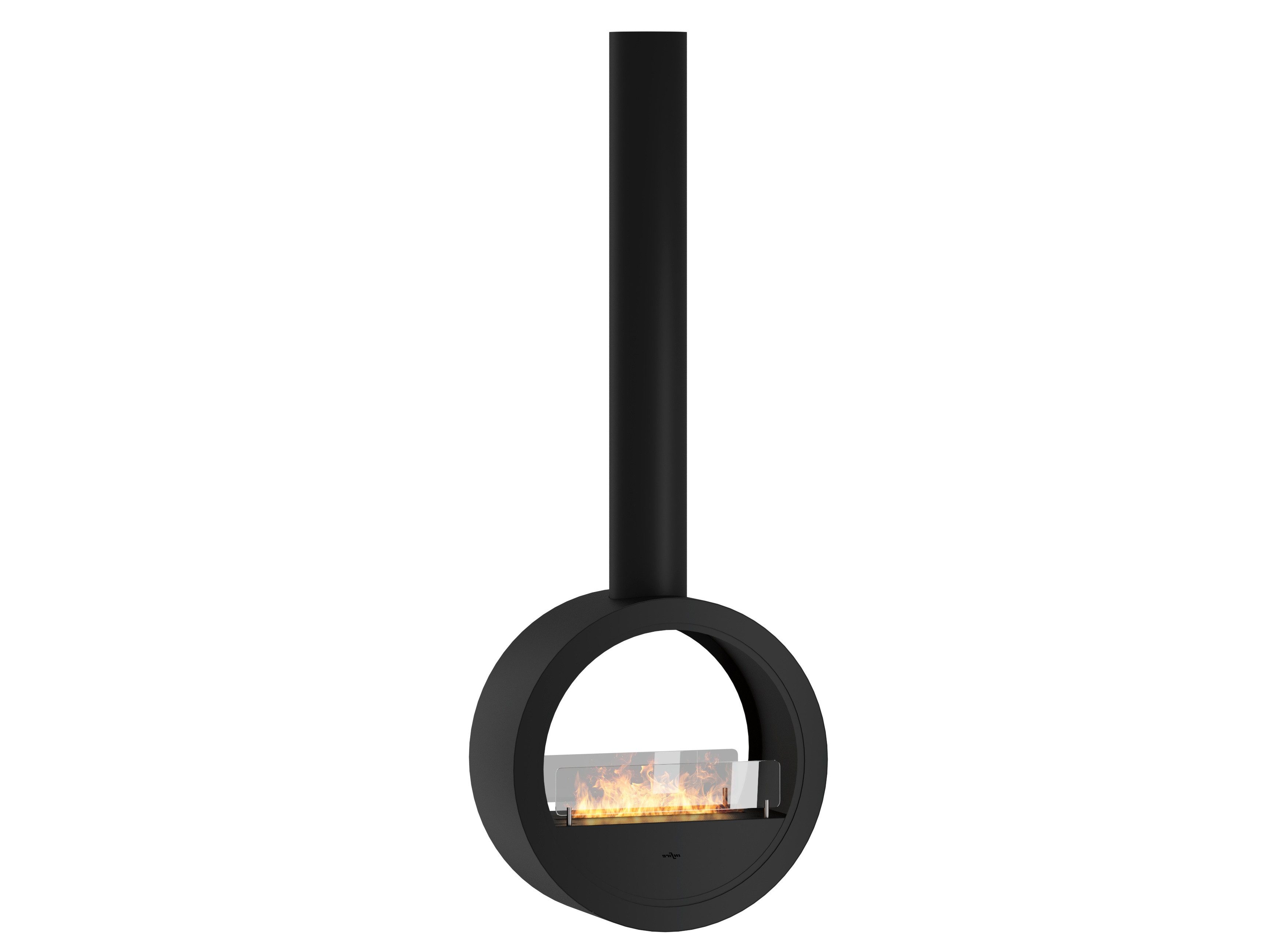 Infire Echtfeuer-Dekokamin Incyrcle 2-Side Wand Ethanolkamin, TÜV zertifiziert; bis zu 2 KW Heizleistung