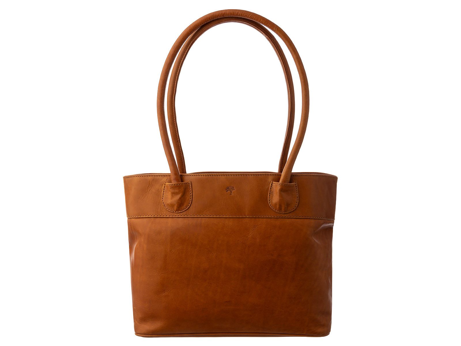 Prato Shopper LM Vivek K401 Shopper Leder light cognac (1-tlg), Leder