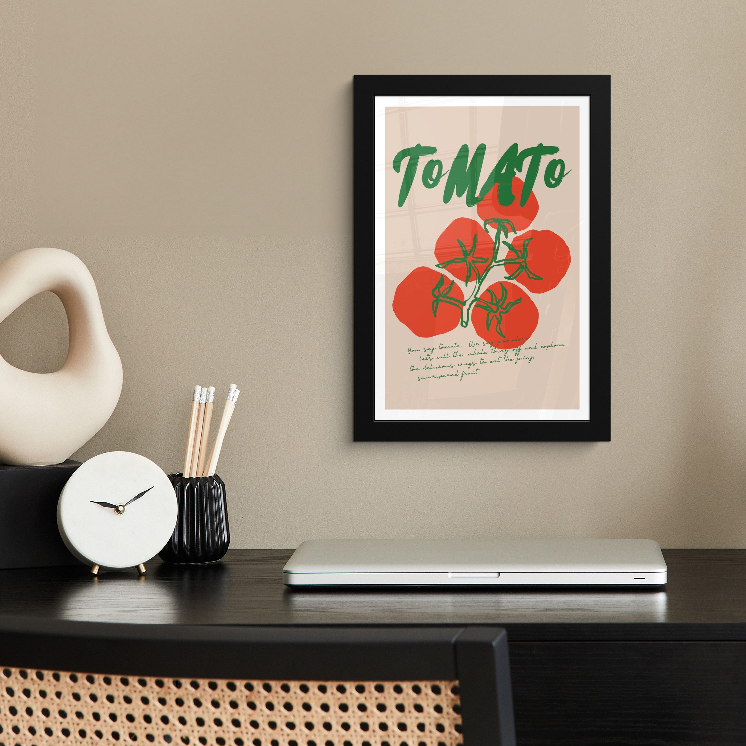 MuchoWow Poster Tomaten - Zitat - günstig online kaufen