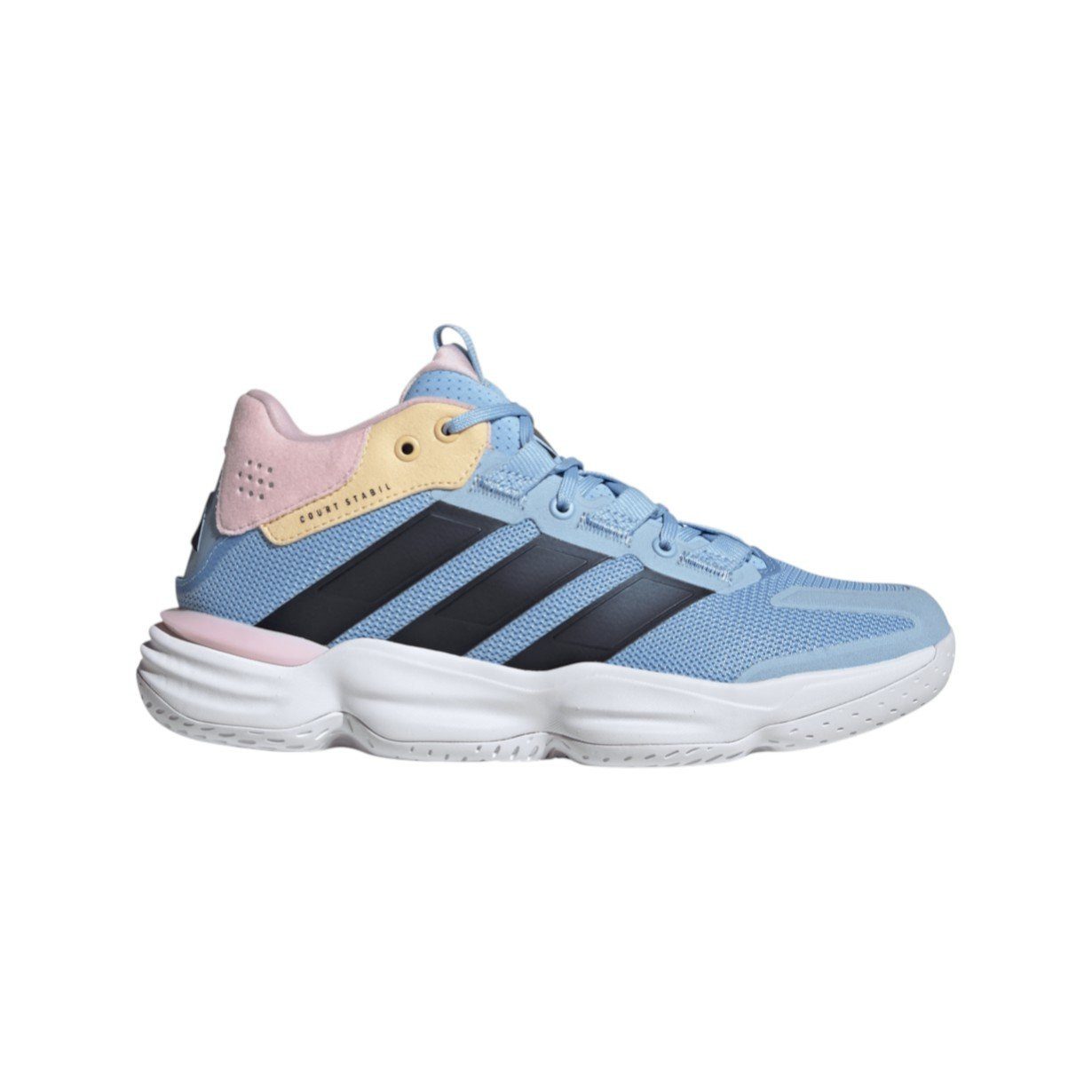 adidas Performance Hallen-Indoorschuhe Courtstabil (Basketball) blau/rosa Damen Squashschuh