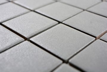 Mosani Mosaikfliesen Keramik Mosaik Fliese grau metall RUTSCHEMMEND RUTSCHSICHER Küche