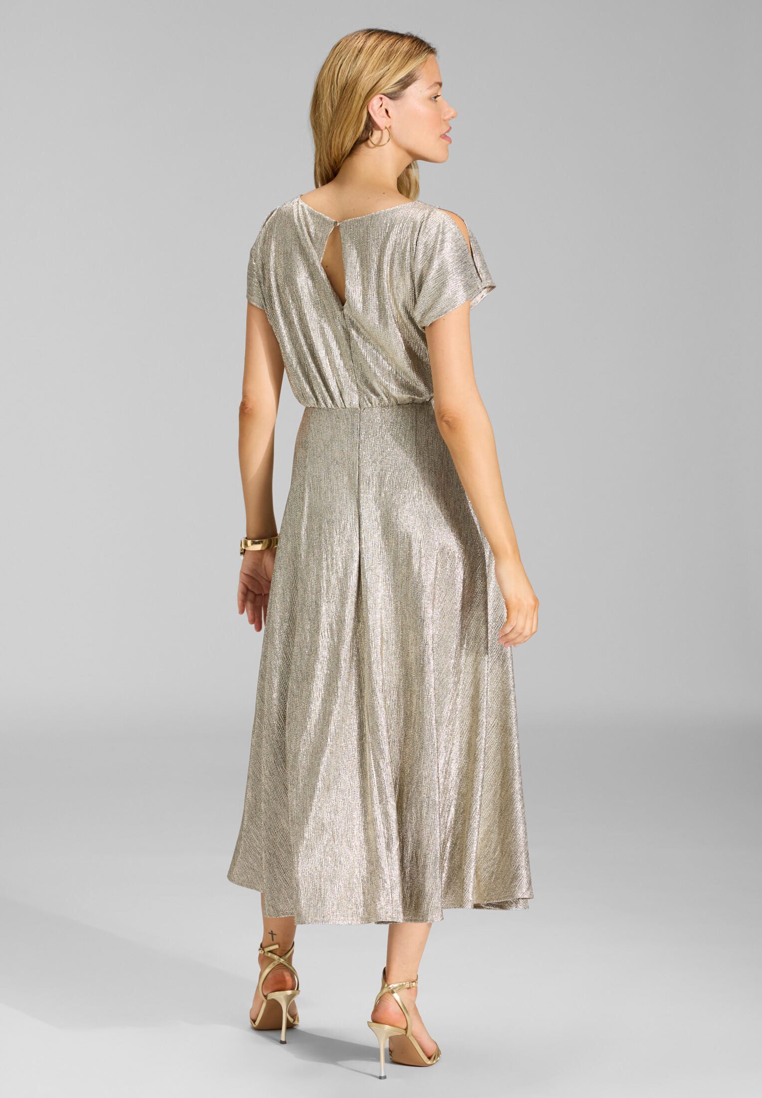 SWING Abendkleid - Cocktailkleid aus Satinchiffon Taillierter Schnitt mit f günstig online kaufen