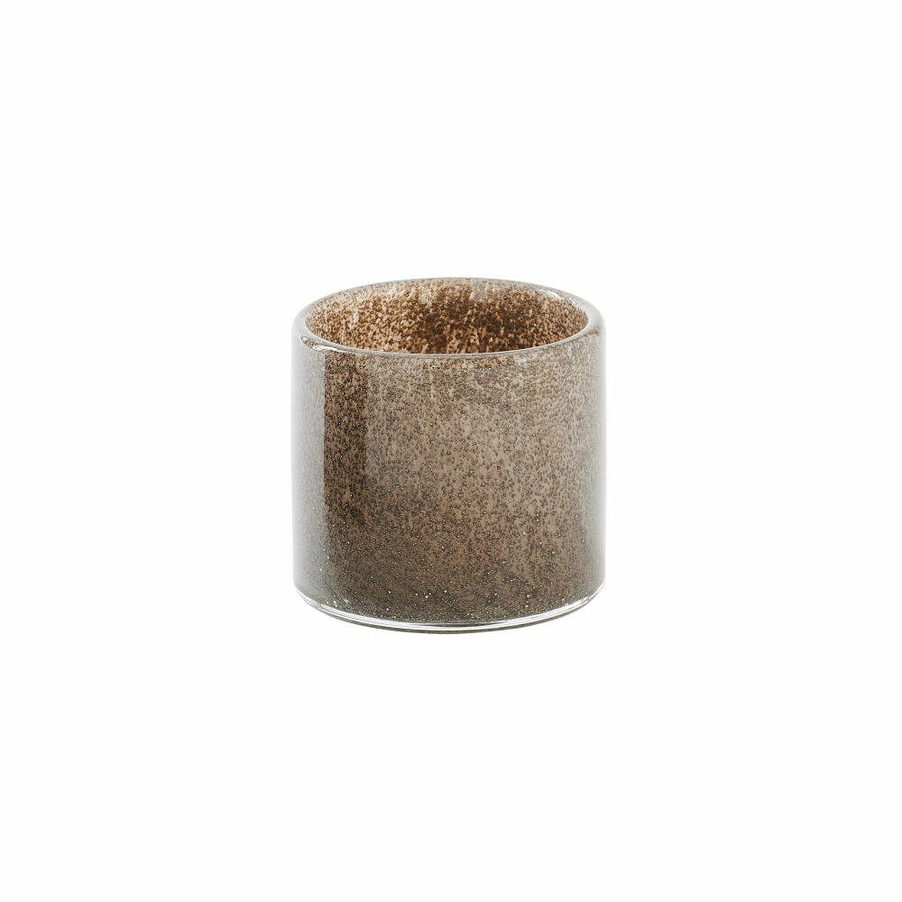 Giftcompany Windlicht Linen Taupe H 8 cm