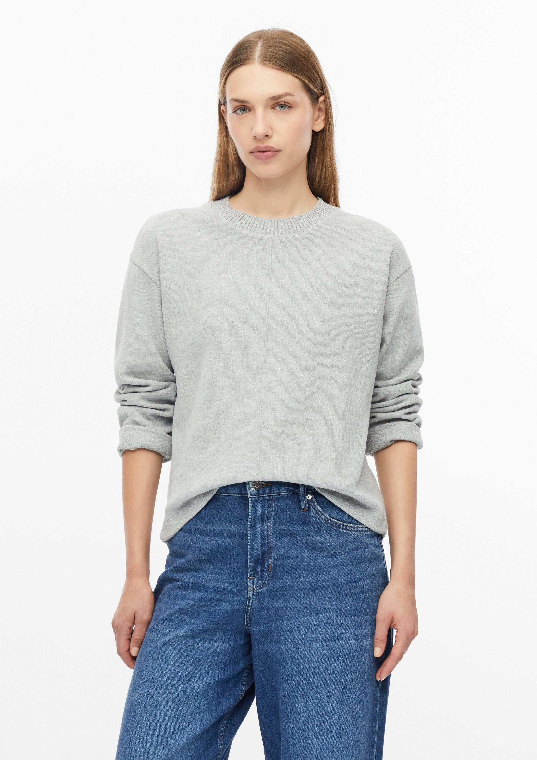 s.Oliver Sweatshirt Sweatshirt Angerautes Sweatshirt im Relaxed Fit