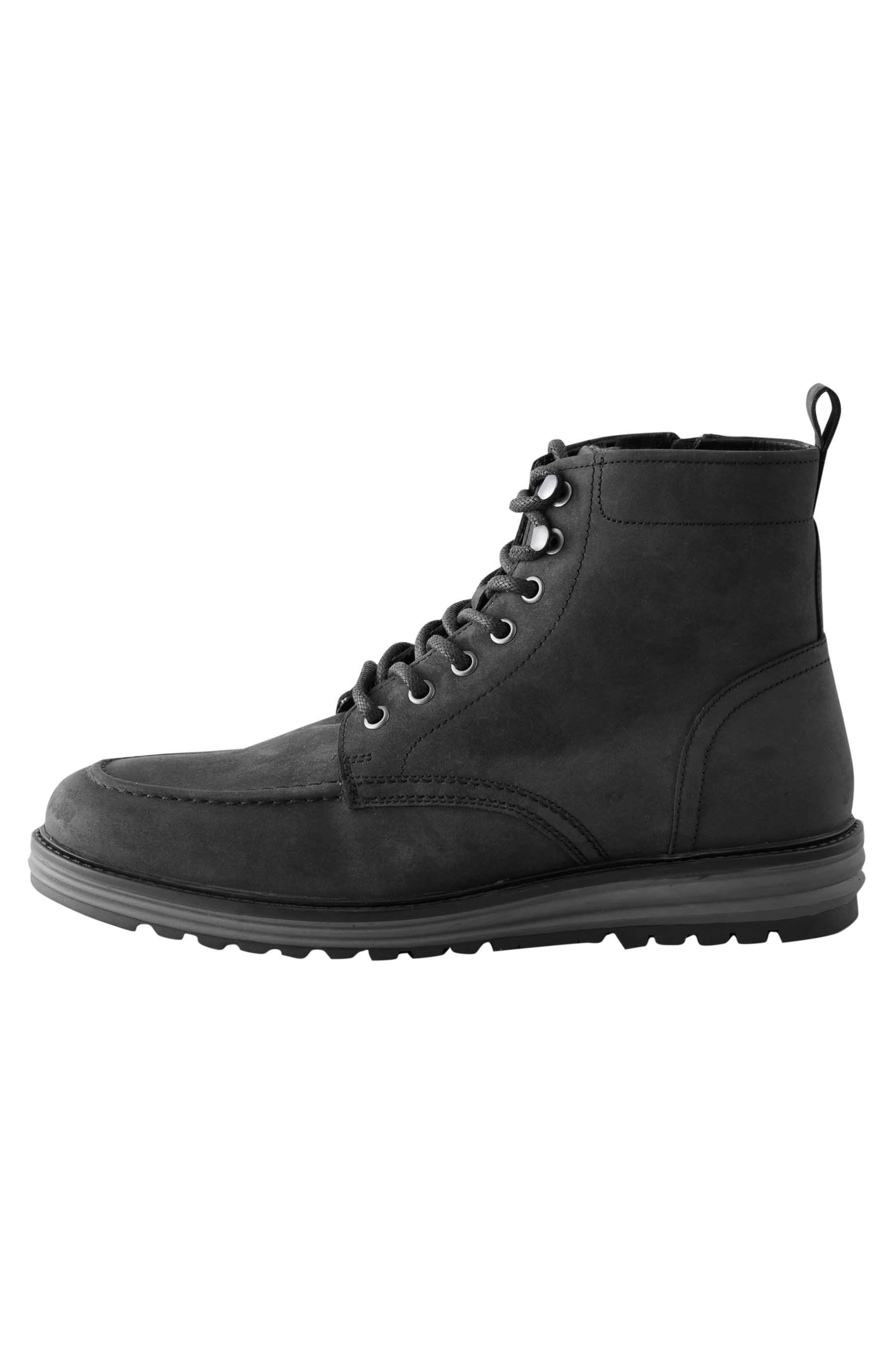 Hohe Norweger-Stiefel aus Leder Stiefel