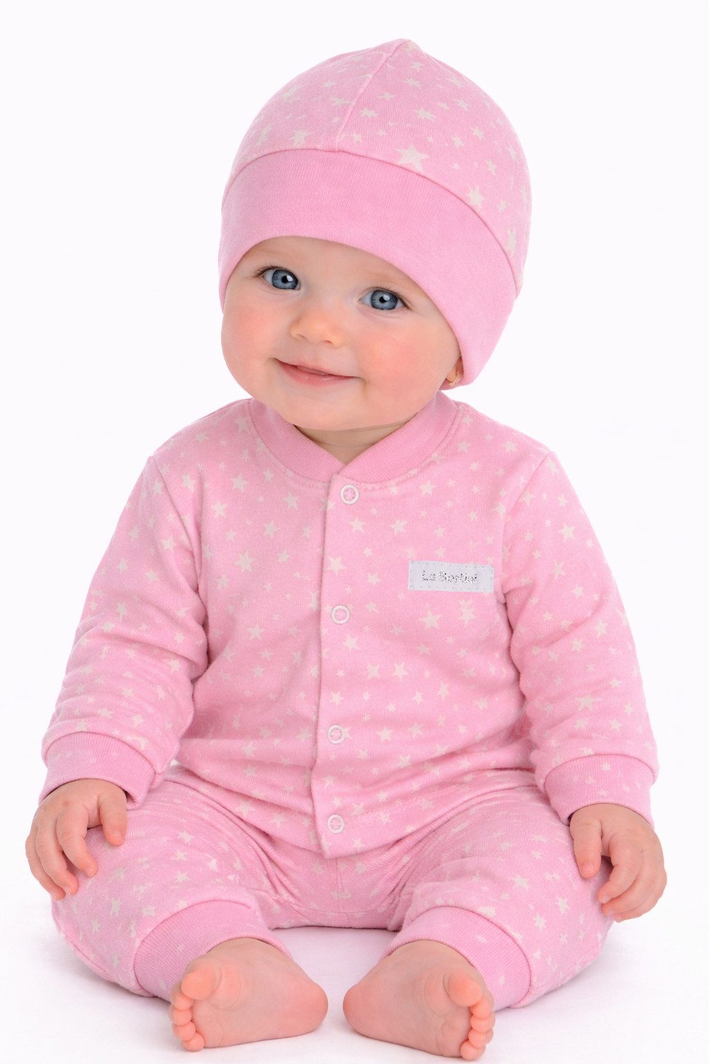 La Bortini Erstausstattungspaket Baby Anzug Hemdchen Mütze Mitachshose für Neugeborene (für Jungen und Mädchen, Set 3-teilig für Neugeborene, neutal) aus Baumwolle, 44 50 56 62 68 74 80 86 92