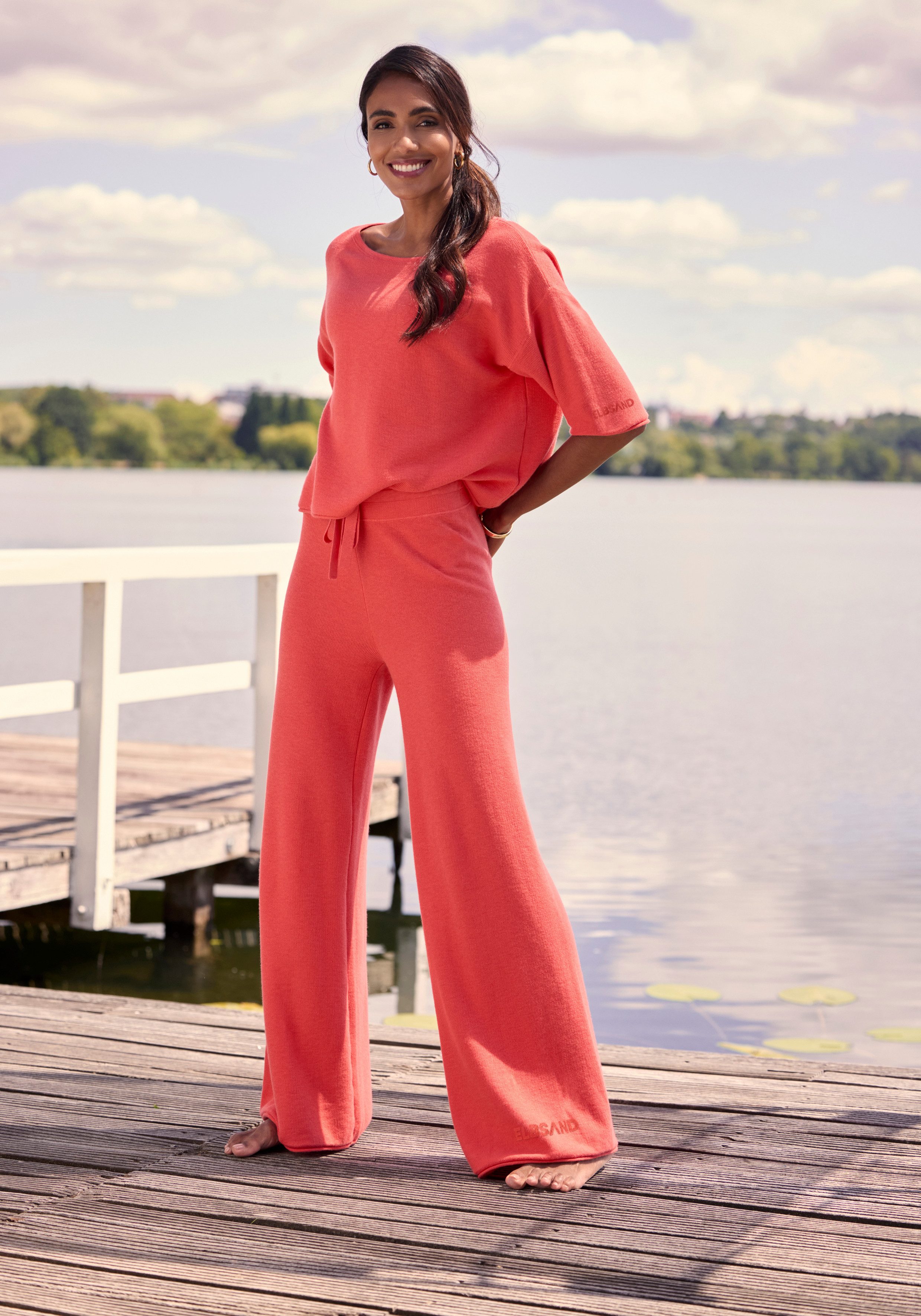 Elbsand Loungehose aus hochwertigem Feinstrick, Loungewear