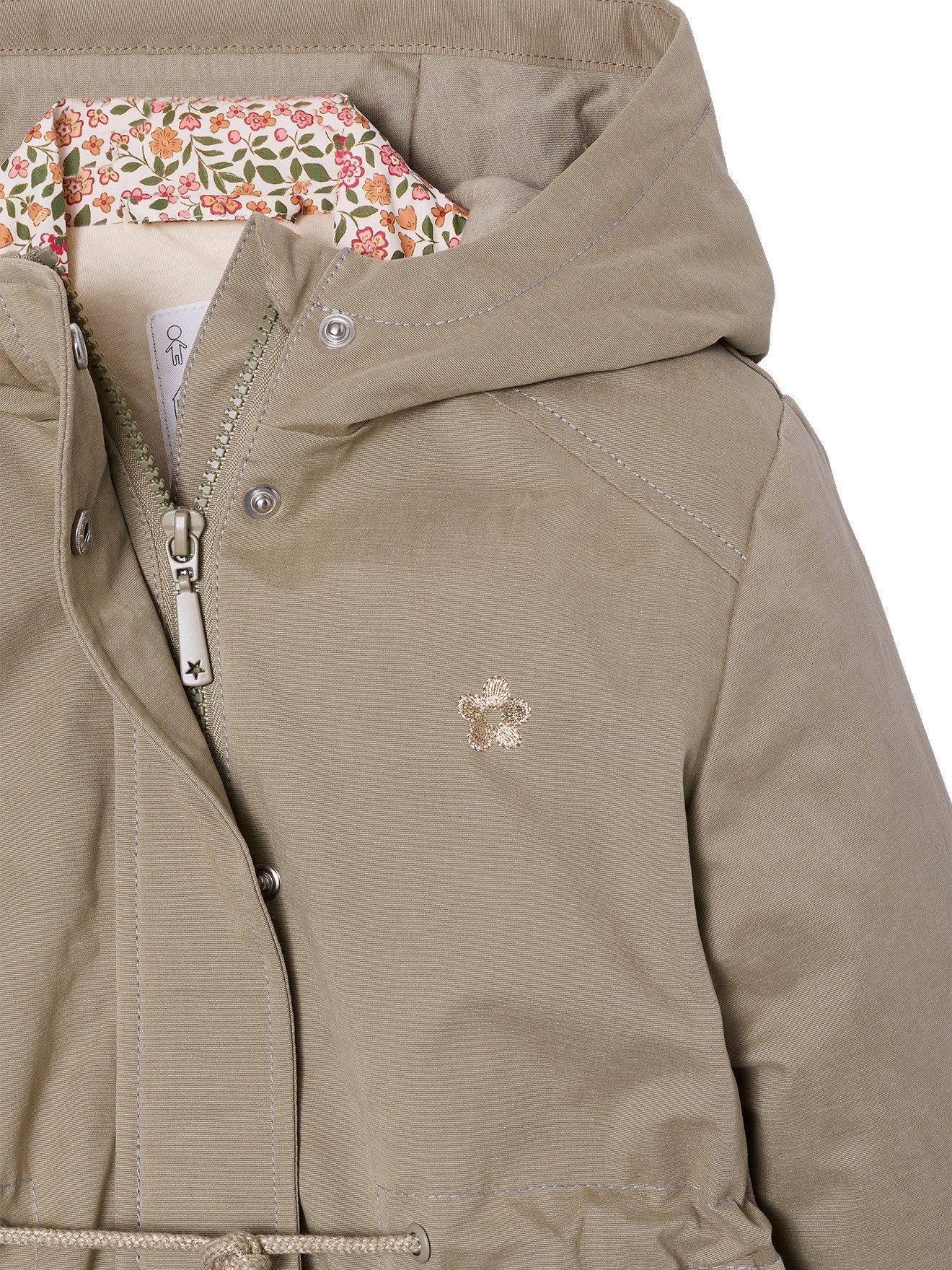 vertbaudet Parka 3-in-1 Parka mit Blumenmuster für Mädchen – Bild 5 von 5