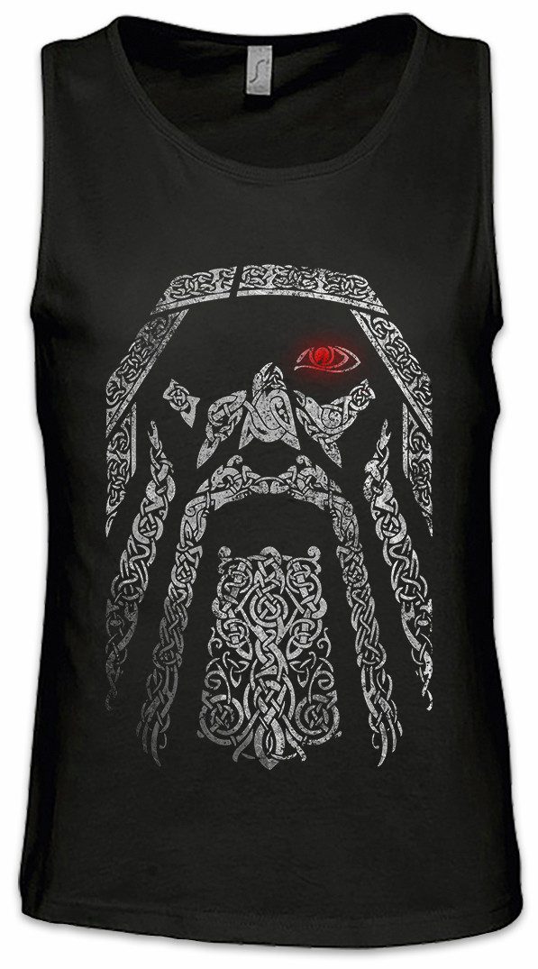 Tanktop Odhin IV Ärmelloses T-Shirt Wölfe Odin Wolves Paganism Newpaganism