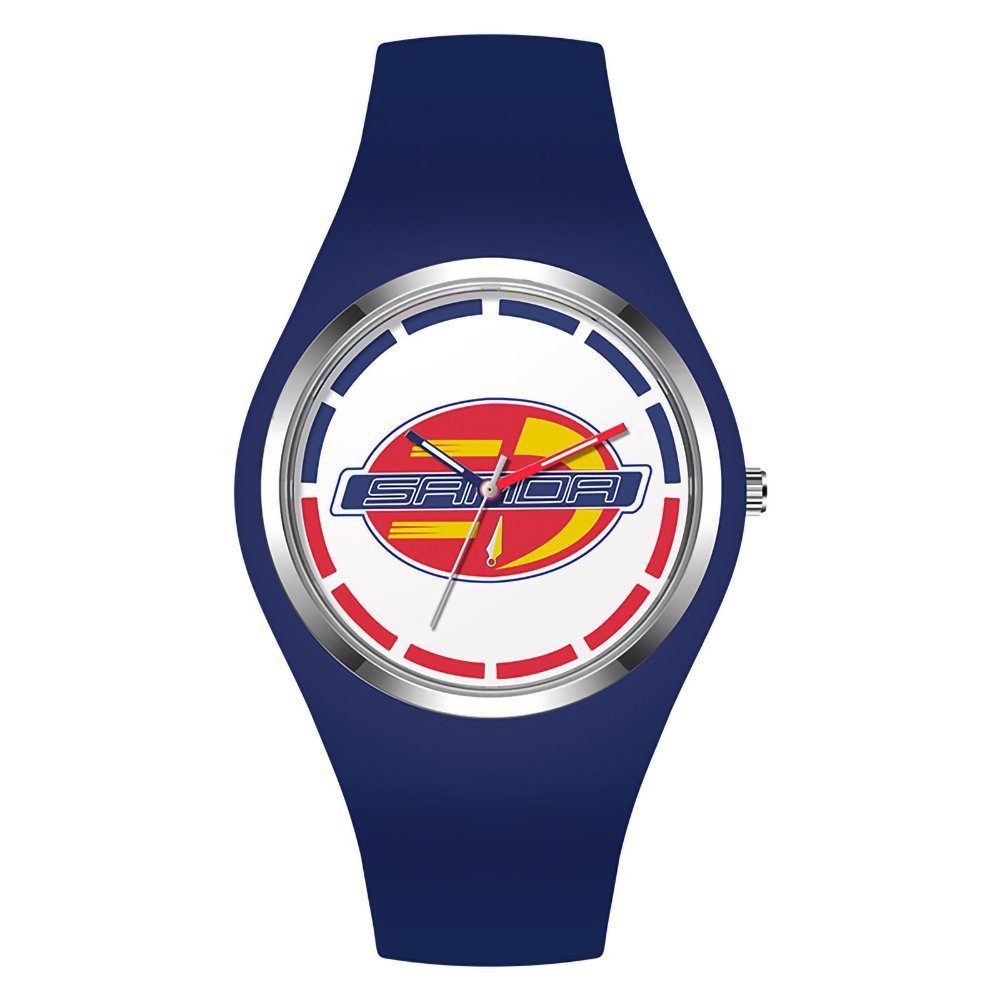 GelldG Uhr Armbanduhr Uhren analog Quarz mit Silikonarmband wasserdicht Sportuhr Blau