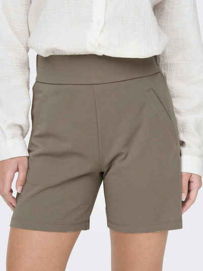 JACQUELINE de YONG Shorts Stoff Shorts Kurze Bermuda Pants Stretch Trousers JDYLOUISVILLE 5041 in Taupe