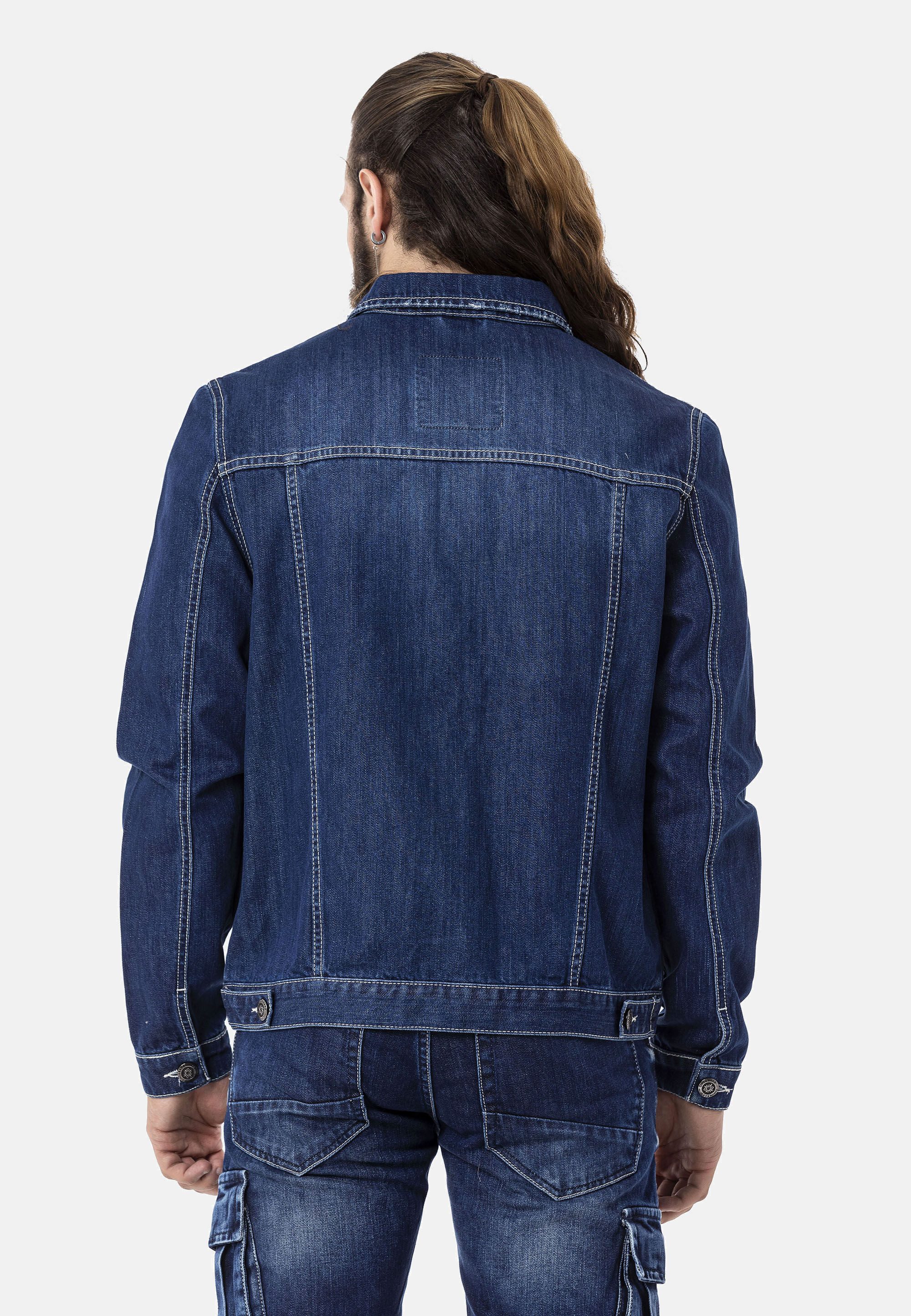 Cipo & Baxx Jeansjacke CJ289 mit Knopfleiste