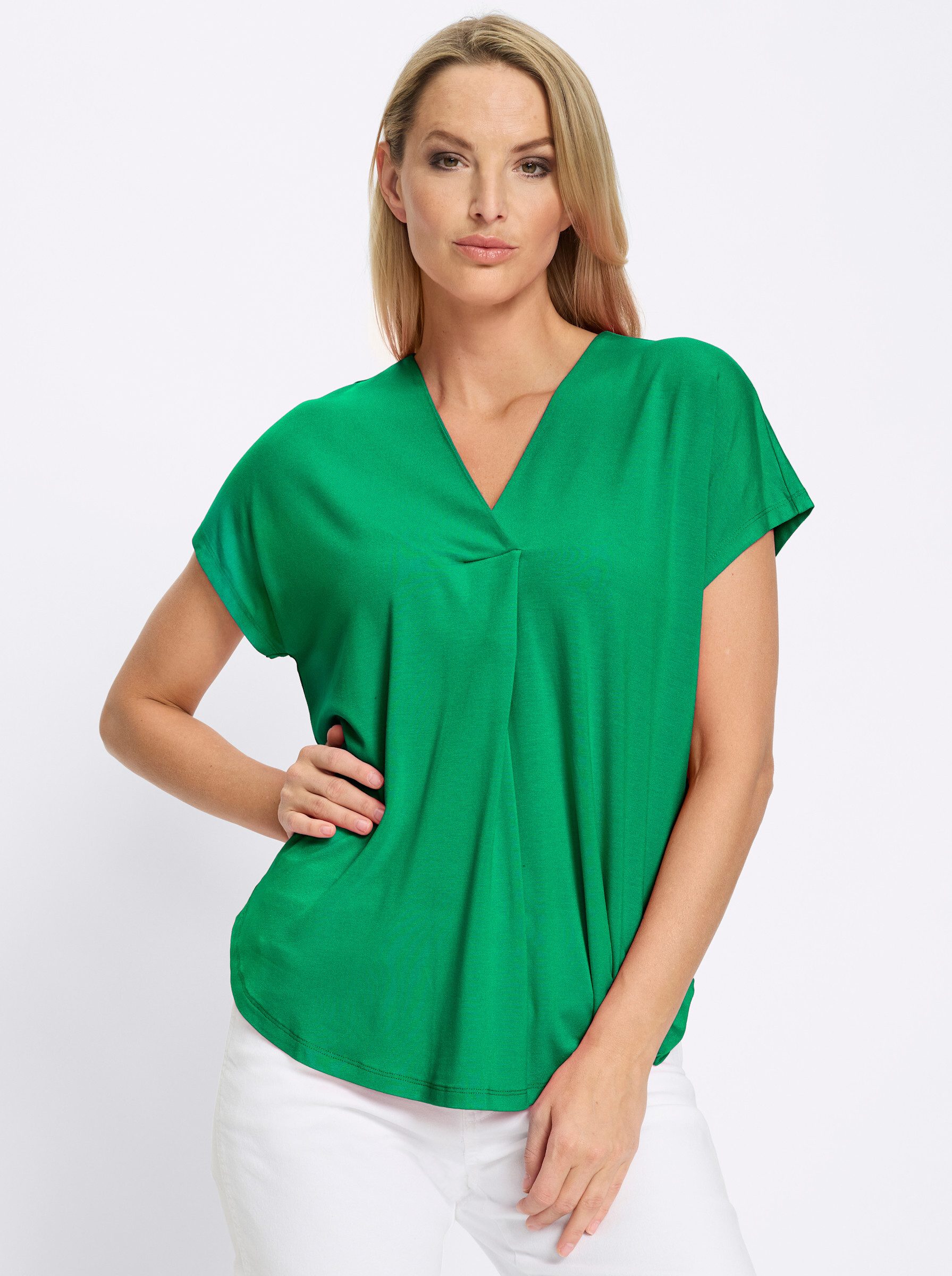 heine T-Shirt Shirtbluse Kurzarm