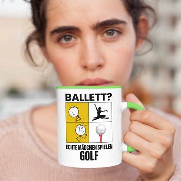 Trendation Tasse Golf Mädchen Tasse Sport Geschenk Frauen Echte Mädchen Spielen Golf-Sp