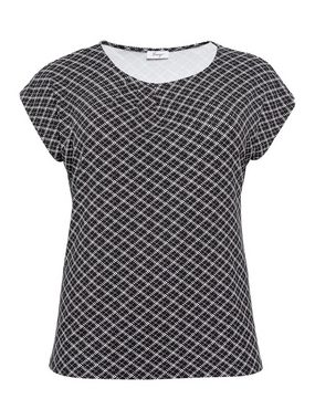 Sheego T-Shirt Große Größen mit gelegten Falten, aus angenehmem Viskosemix