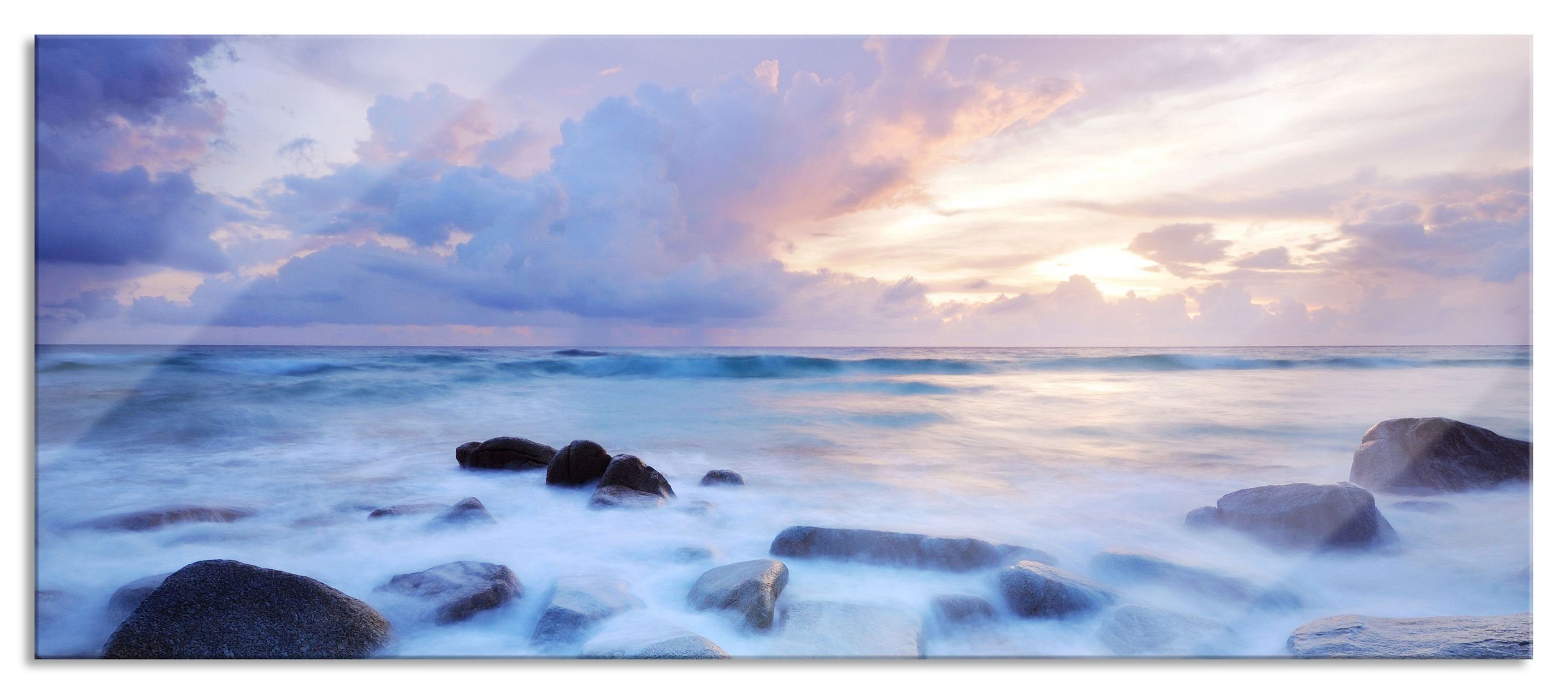 Glasbild Romantisches Meer