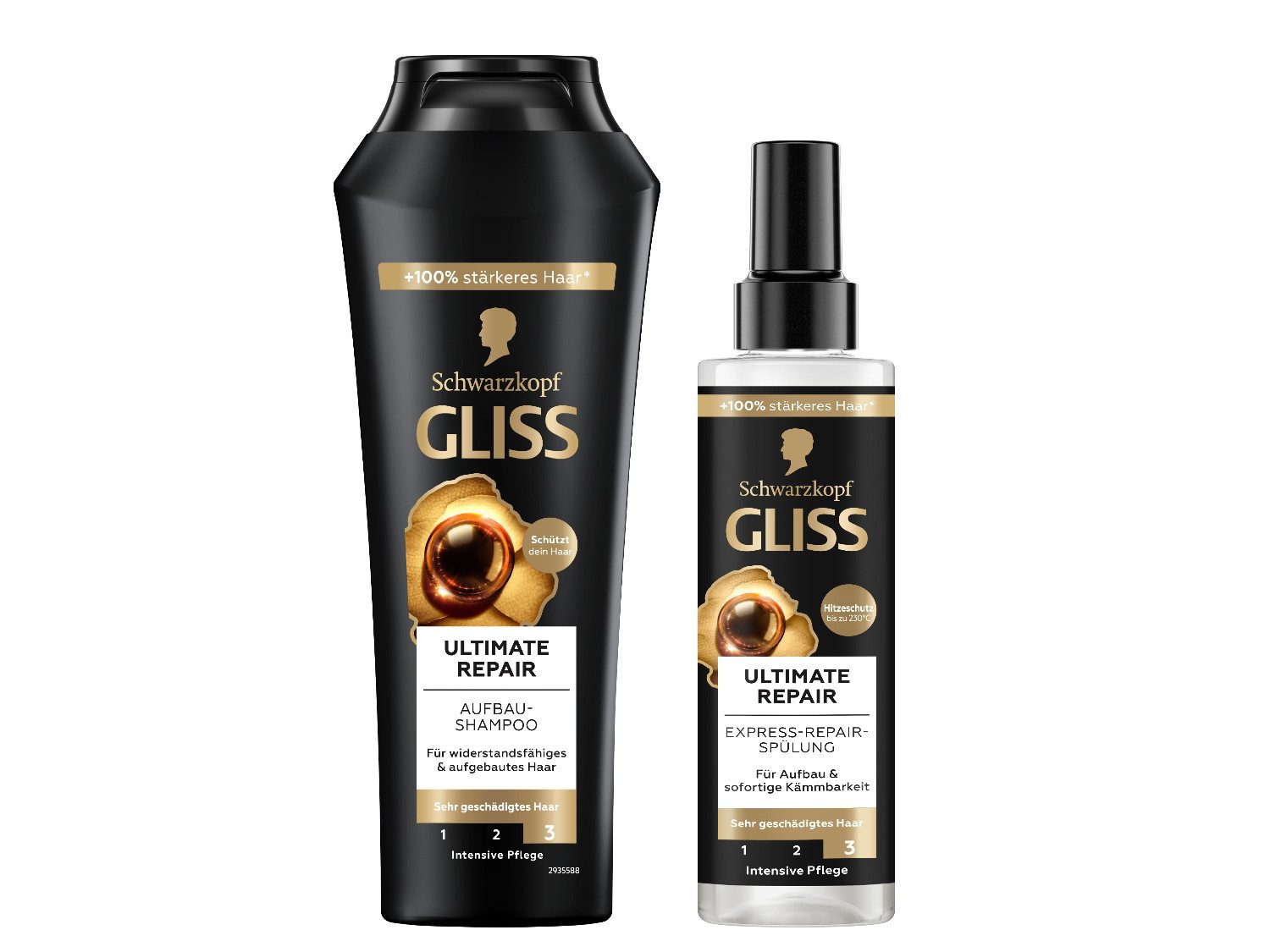 Haarshampoo Ultimate Repair 250ml & Express-Repair-Spülung 200ml