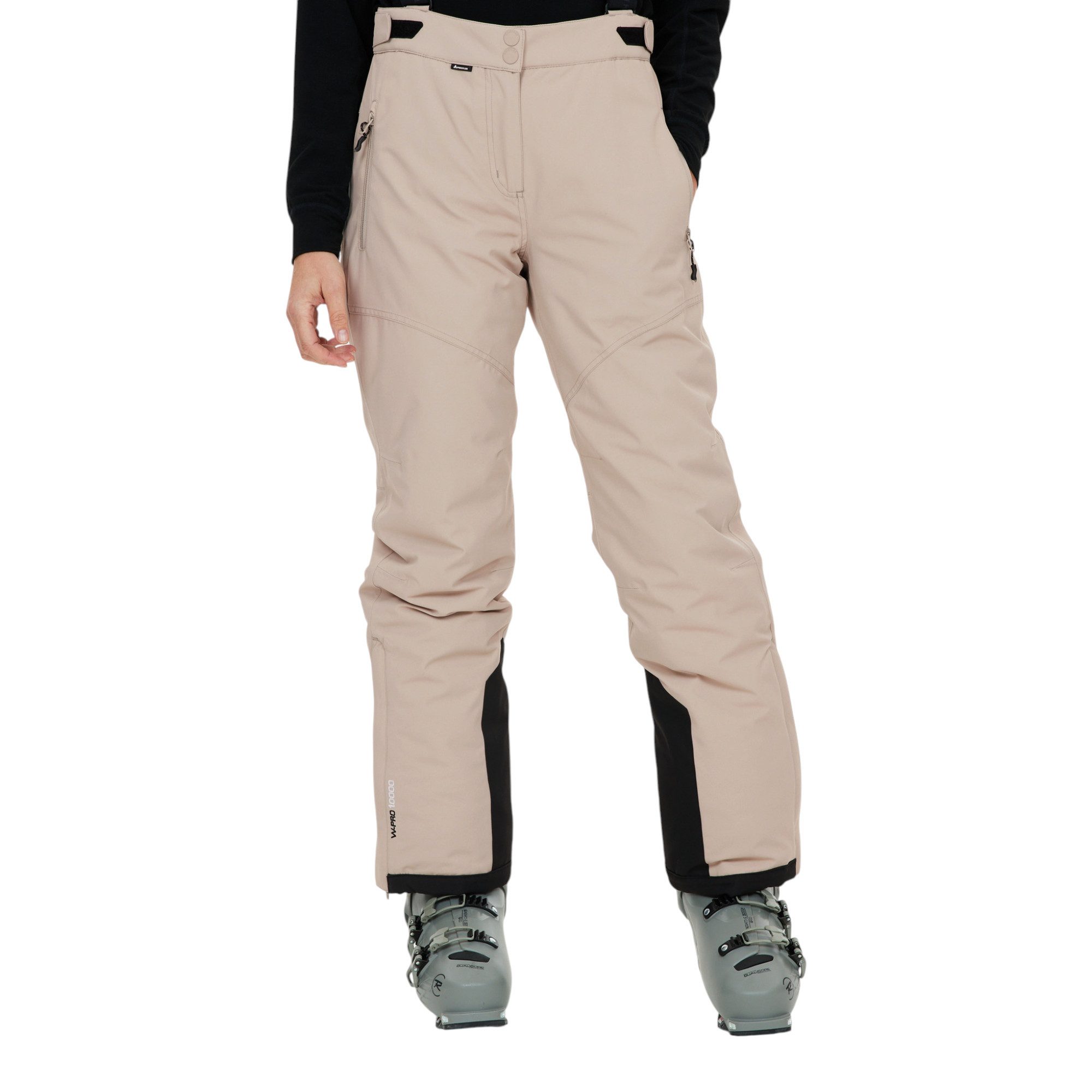WHISTLER Skihose Drizzle Ski Pant W-Pro 10000 (wasserdicht, winddicht) beige Damen