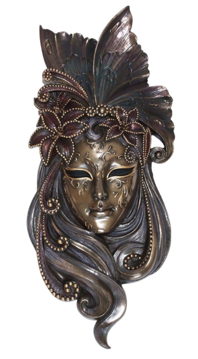 Parastone Wanddekoobjekt Venezianische Maske "Il Giglio" Die Lilie H 34 cm Wanddekoration