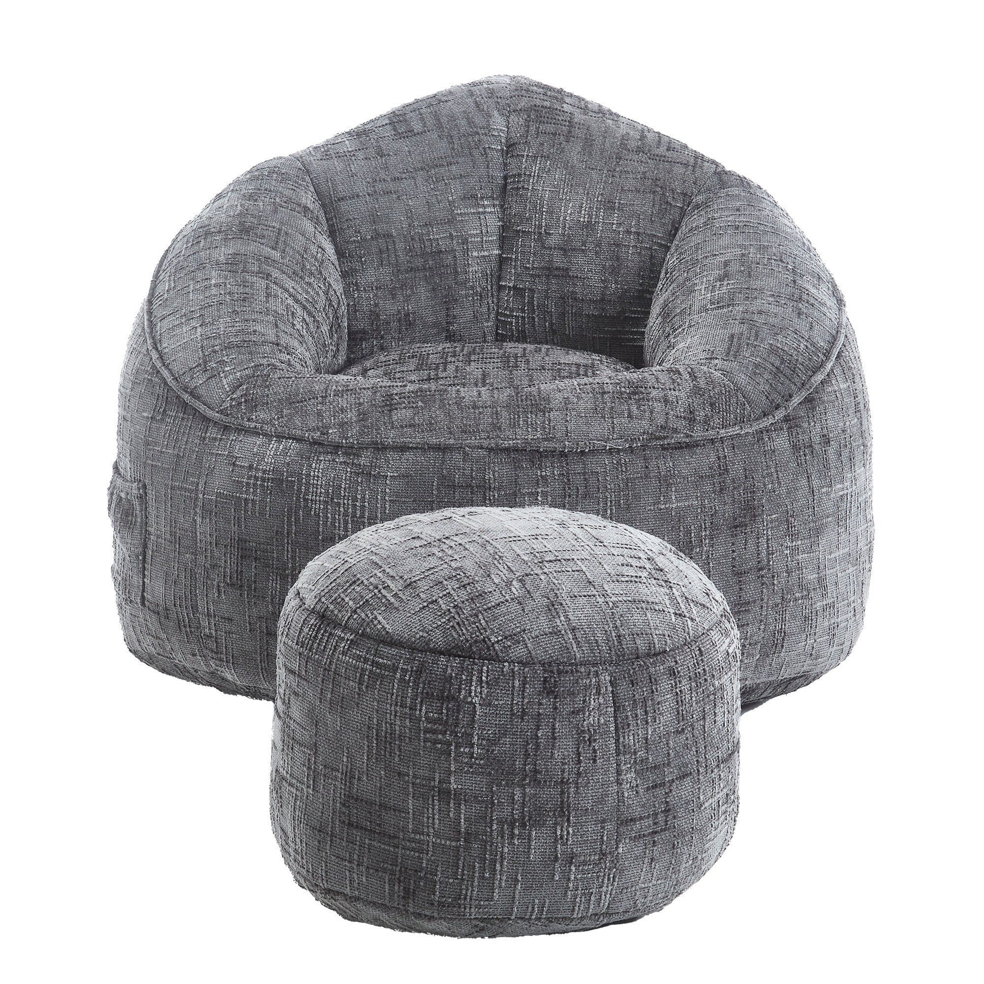 LVHOM Sitzsack (Sitz/Hocker): 89x88x76cm/40x40x30cm, Großartiges Chenille-L günstig online kaufen