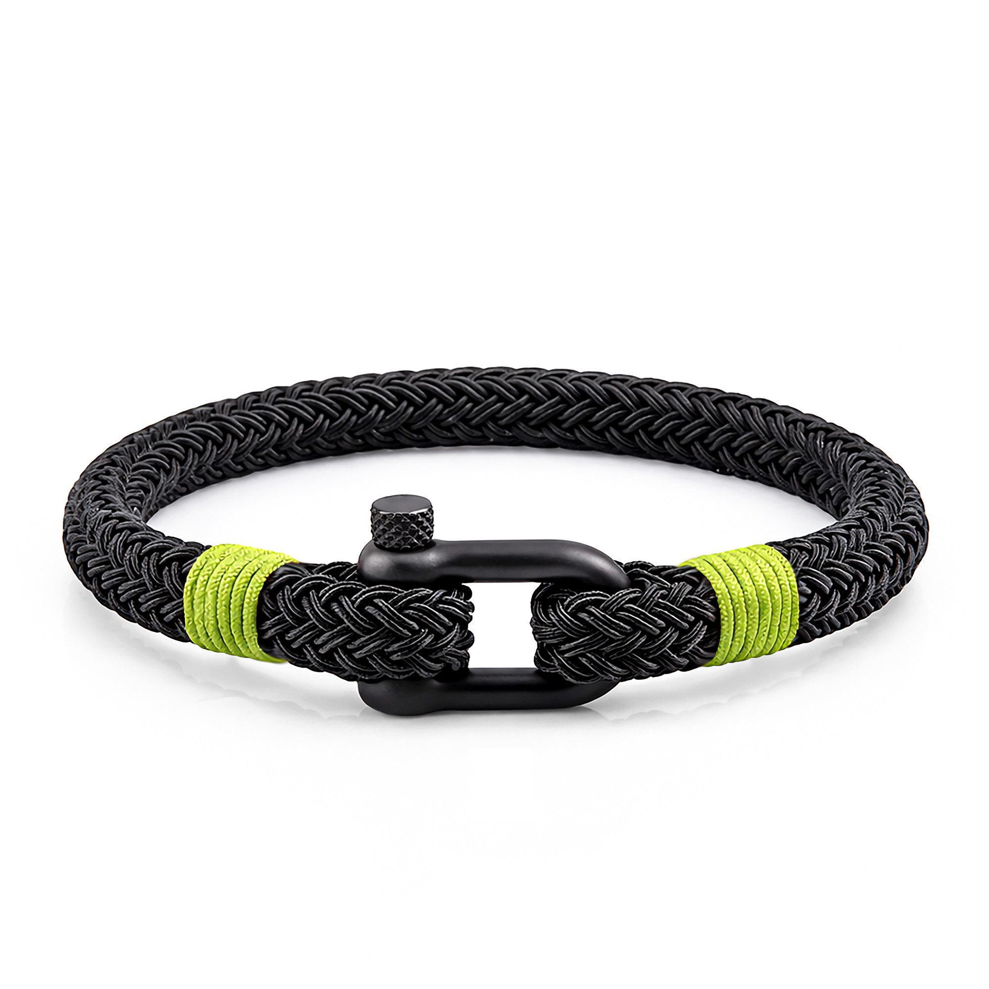 UNIQAL.de Armband Maritimes Segeltau-Armband mit Edelstahl-Schäkel – nautisch, unisex (hochwertiges Segeltau, Edelstahl-Schäkel, zeitloses Design, langlebige Qualität, ideal für Alltag & Freizeit), sorgfältig verarbeitet