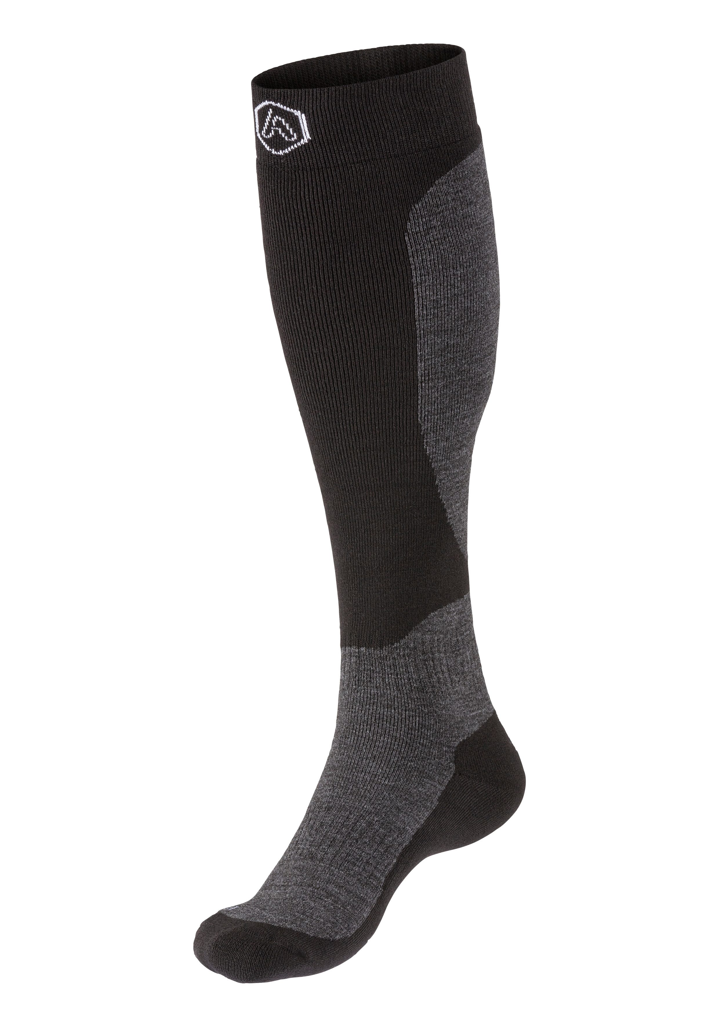 Apollo Kniestrümpfe ADULTS SKI SOCKS DESIGN (2er Pack) Unisex, hoch, mit Logostickerei in zwei verschiedenen Designs