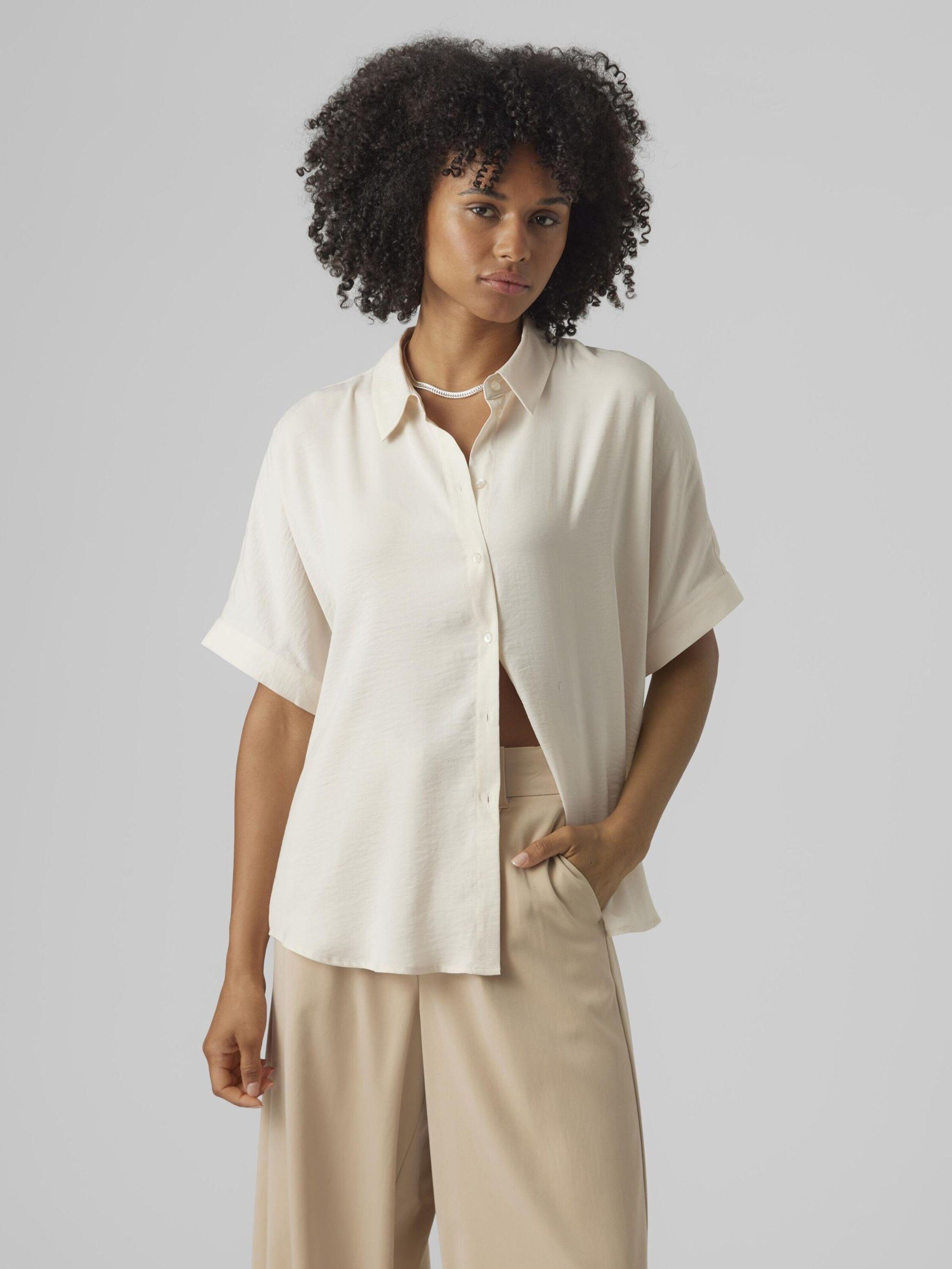 Vero Moda Kurzarmbluse VMKatrine (1-tlg) Plain/ohne Details