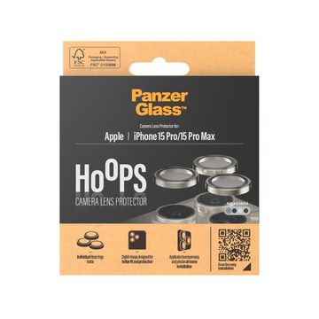 PanzerGlass Hoops Camera Protector Metal für Apple iPhone 15 Pro, Apple iPhone 15 Pro Max, Kameraschutzglas