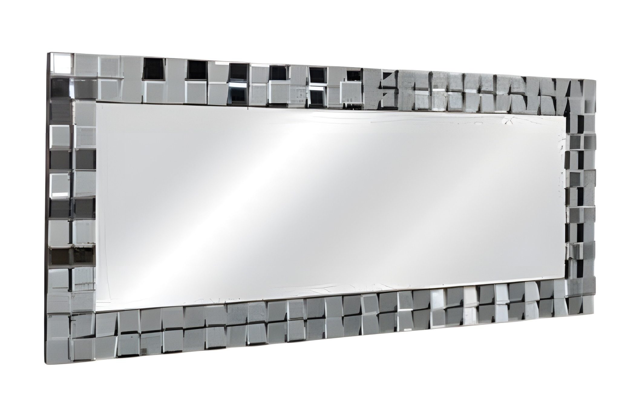 Xlmoebel Wandspiegel Grauer Glas Spiegel modern eleganter Wohnstil (1-St), Made in Europa