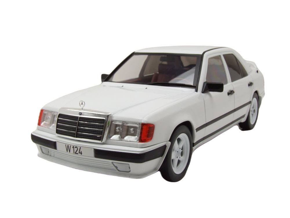 MCG Modellauto Mercedes W124 Tuning 1986 weiß, Maßstab 1:18