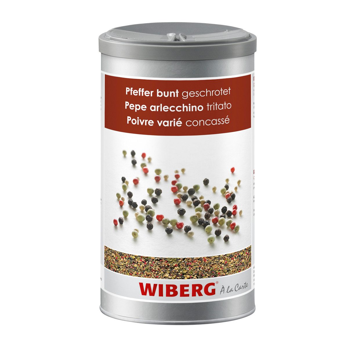 WIBERG Gewürz, Wiberg Pfeffer bunt geschrotet eine aromatische Mischung 580g