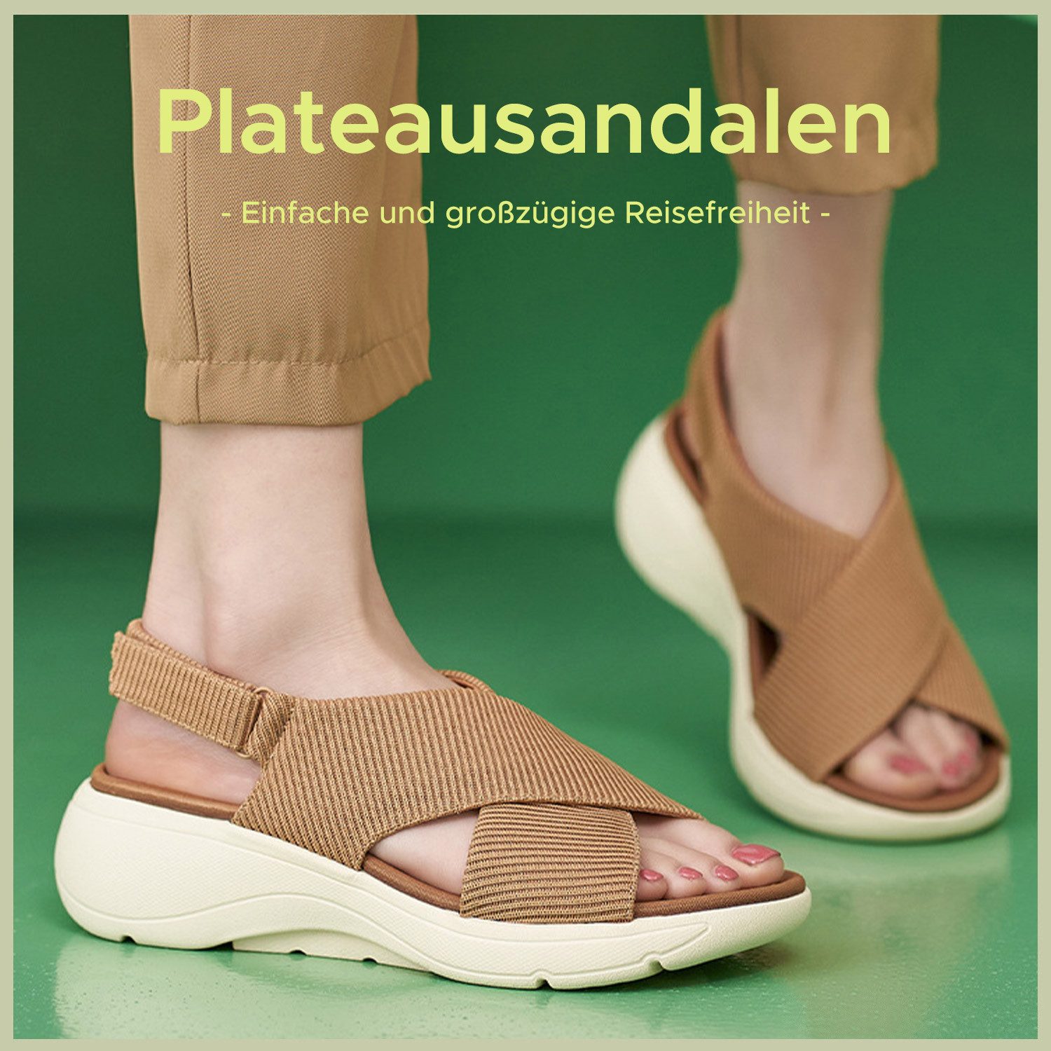 Refttenw Damen Espadrilles Sandalen,Sandalette,Sommerschuh,Erhöhen Sie 5 günstig online kaufen