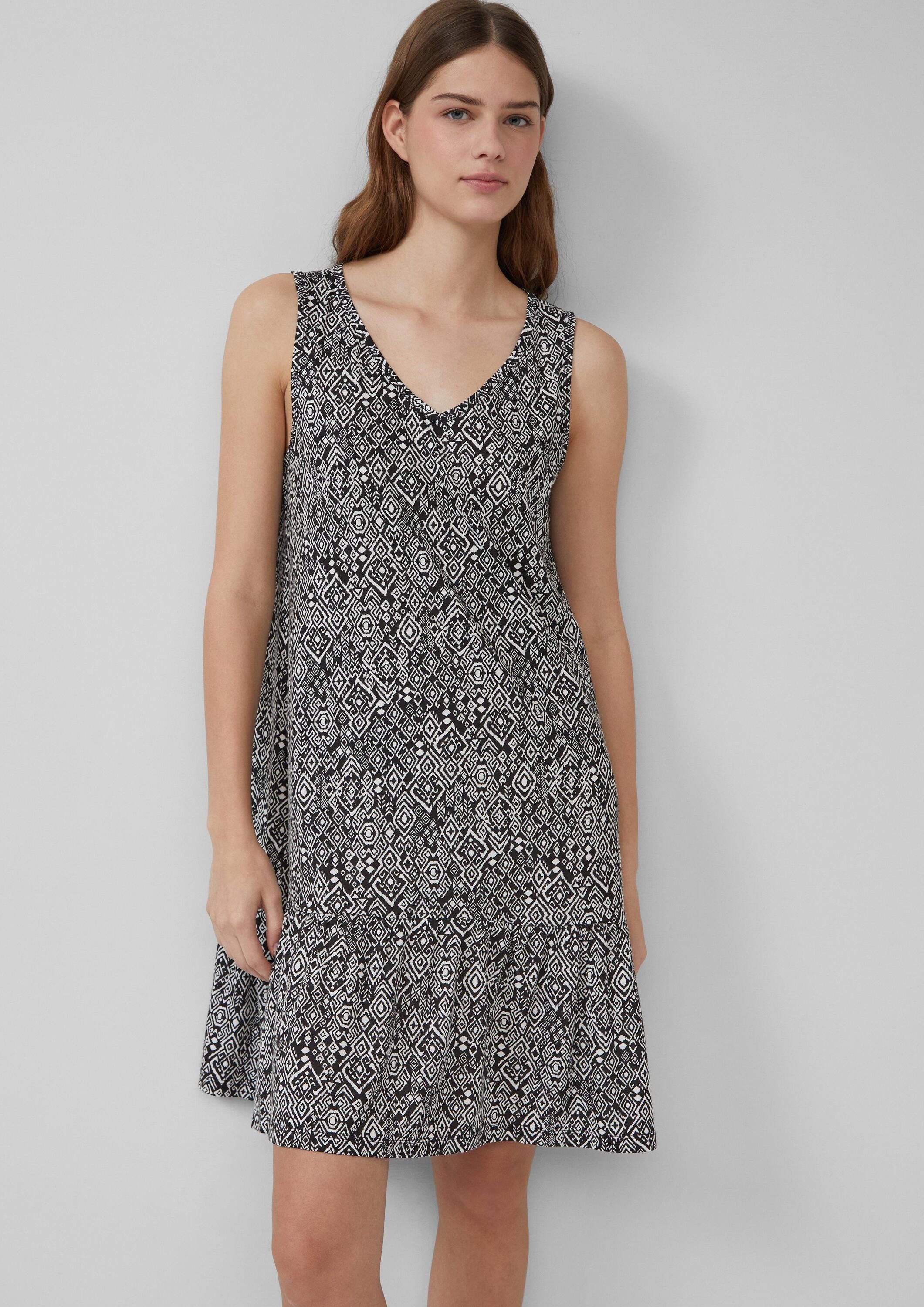 s.Oliver Minikleid Kleid Kurzes Jersey-Kleid mit Schleifendetail am Rücken günstig online kaufen