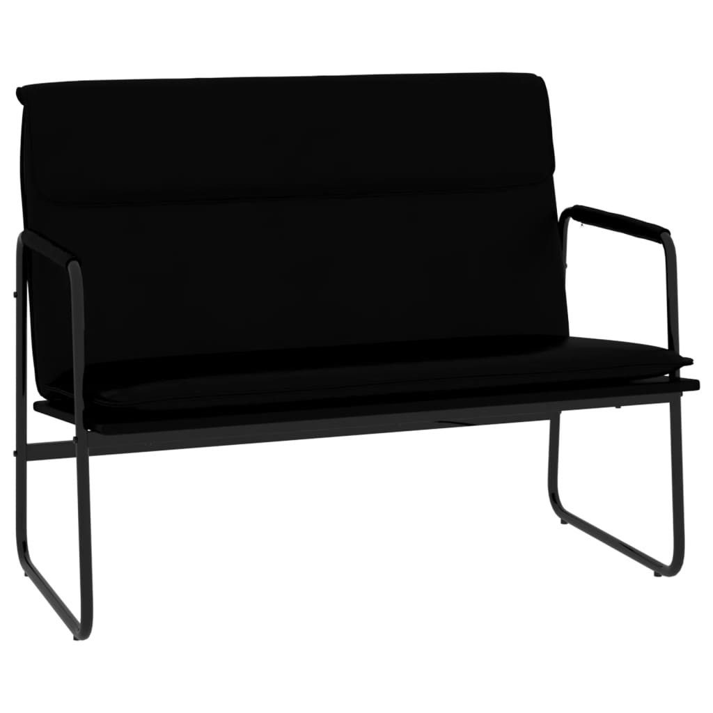 vidaXL Sitzbank Sitzbank Schwarz 100x64x80 cm Kunstleder