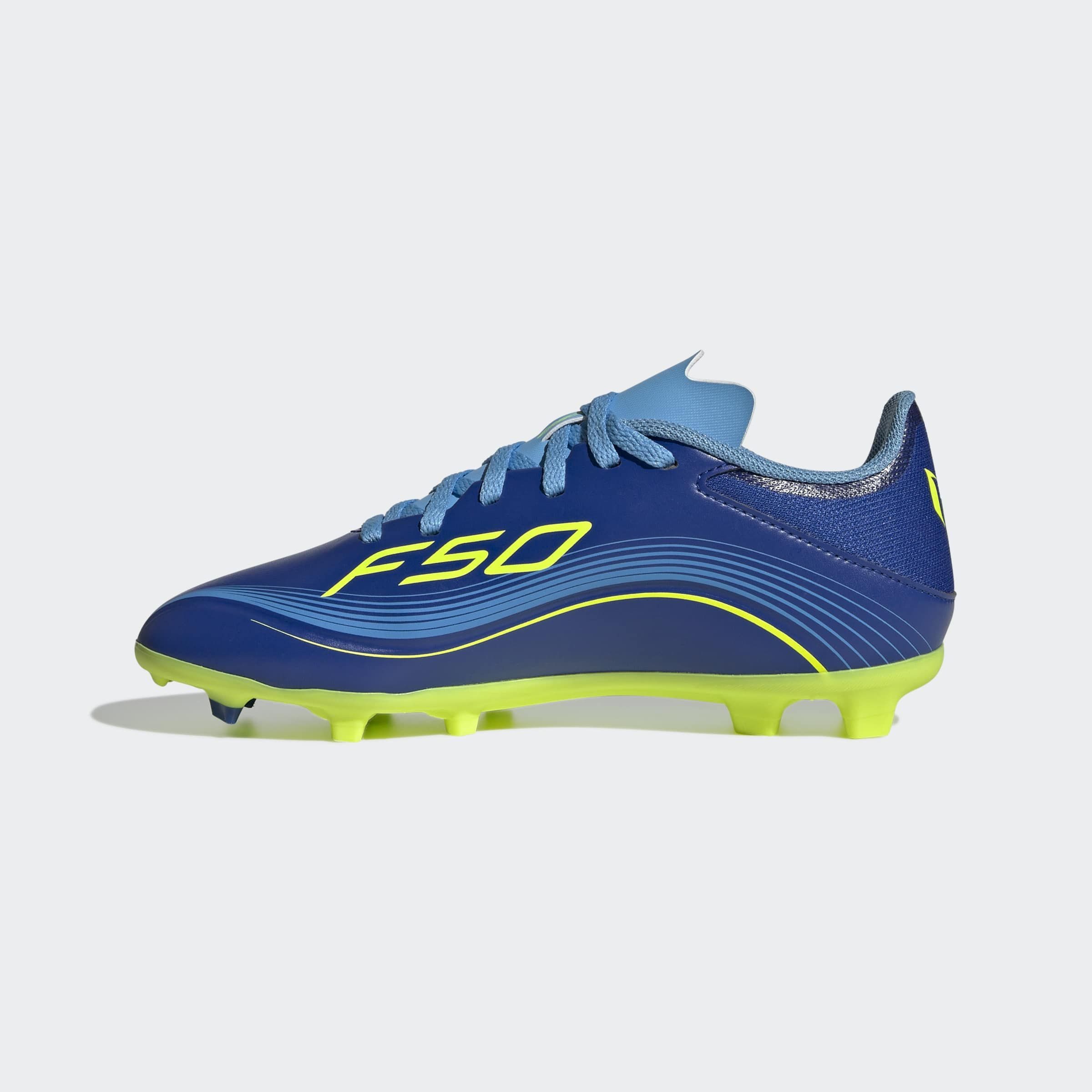 adidas Performance F50 MESSI LEAGUE KIDS FG/MG Fußballschuh geeignet für Rasen- und Kunstrasenplätze, für Kinder & Jugendliche