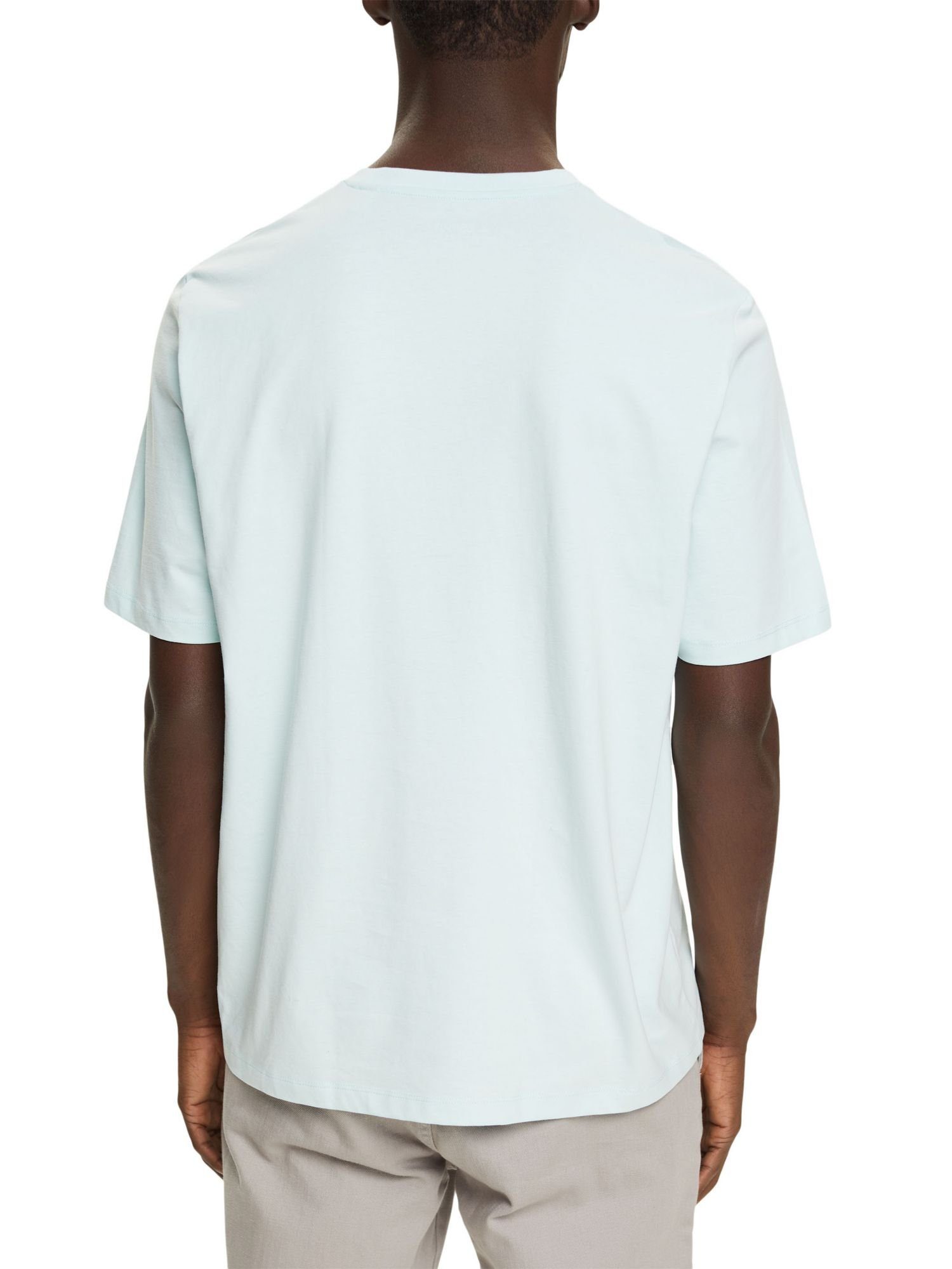 100% Baumwolle T-Shirt, Jersey GREEN T-Shirt edc LIGHT AQUA by (1-tlg) Esprit