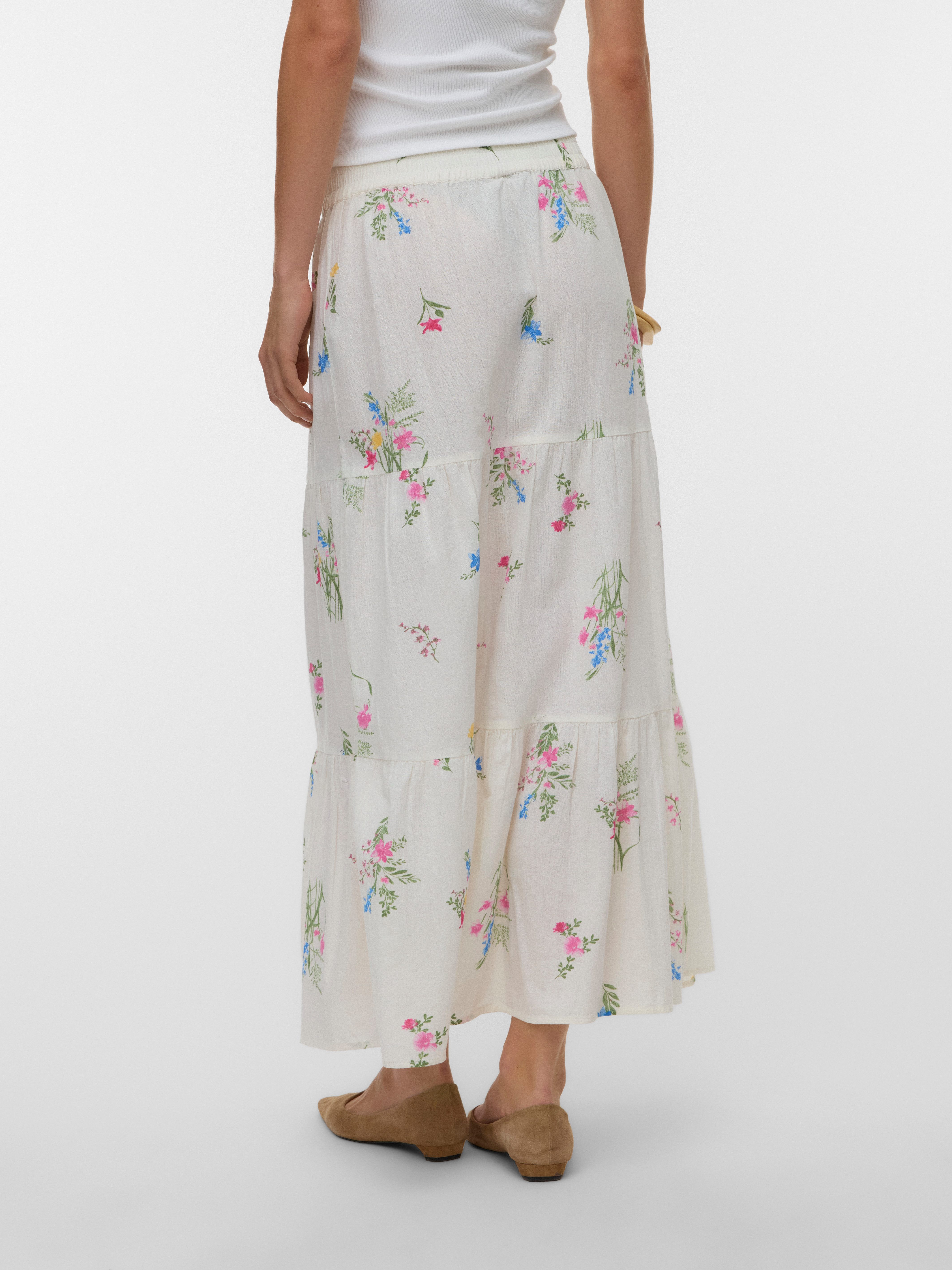 Vero Moda Maxirock VMDICTHE HW MAXI SKIRT WVN GA Baumwolle – Bild 2 von 5