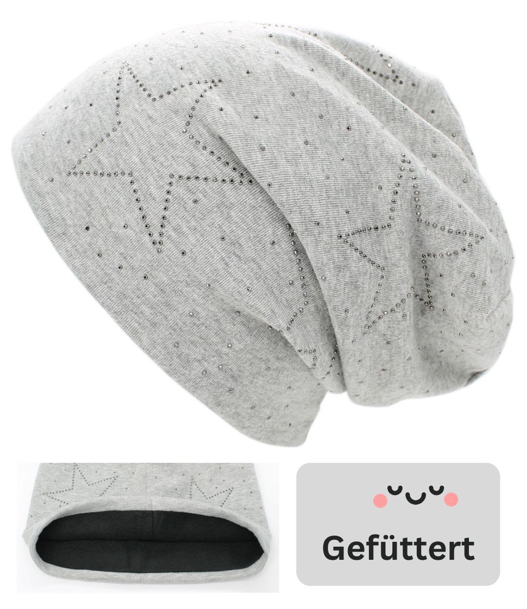 dy_mode Beanie Damen Beanie Mütze mit Strass – Gefütterte Beanie für kalte günstig online kaufen