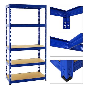 PROREGAL® Schwerlastregal Schwerlastregal Tiger, HxBxT 180x90x45 cm, Fachlast 265kg, Blau