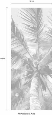 queence Garderobenleiste Palme, mit 6 Haken, 50 x 120 cm
