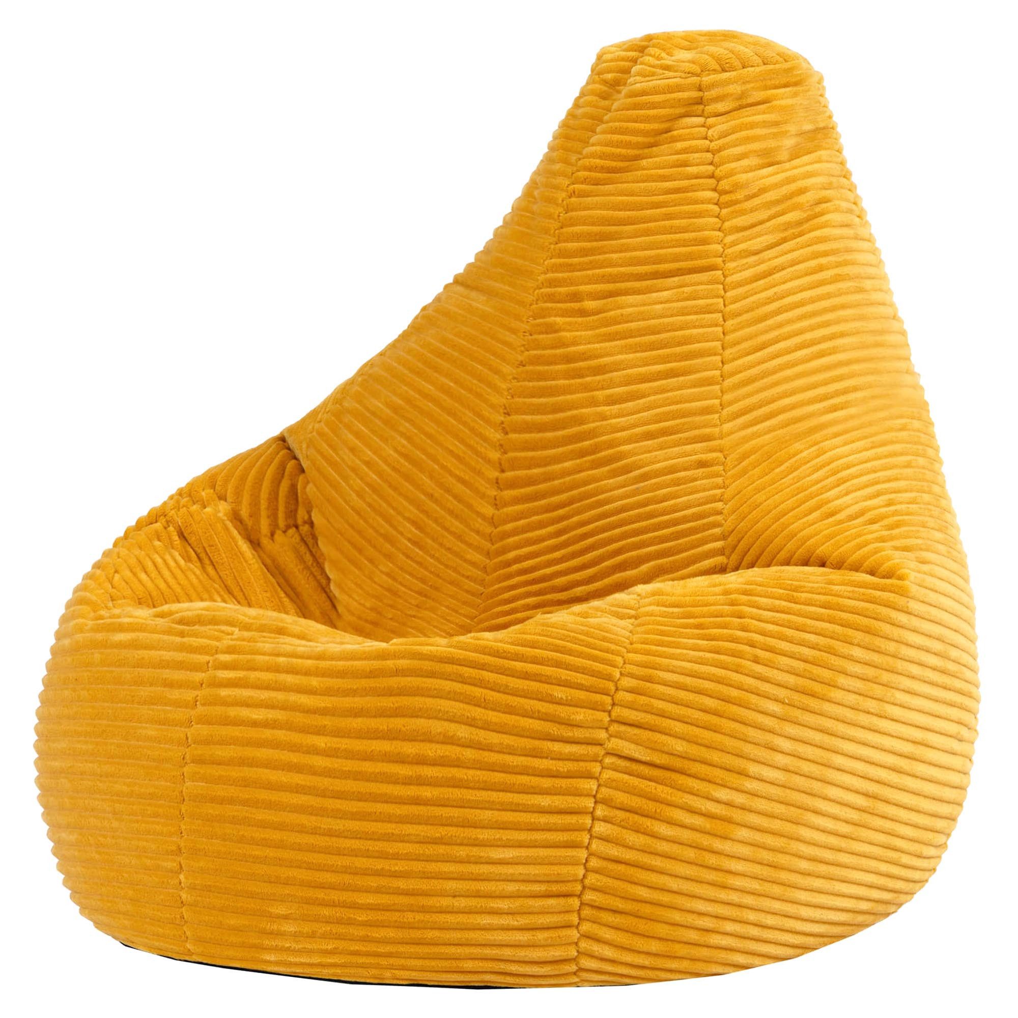 icon Sitzsack Kinder Sessel aus Cord Flauschig „Dalton", 69x59x65cm, Made in Germany, für Kinderzimmer, mit Füllung