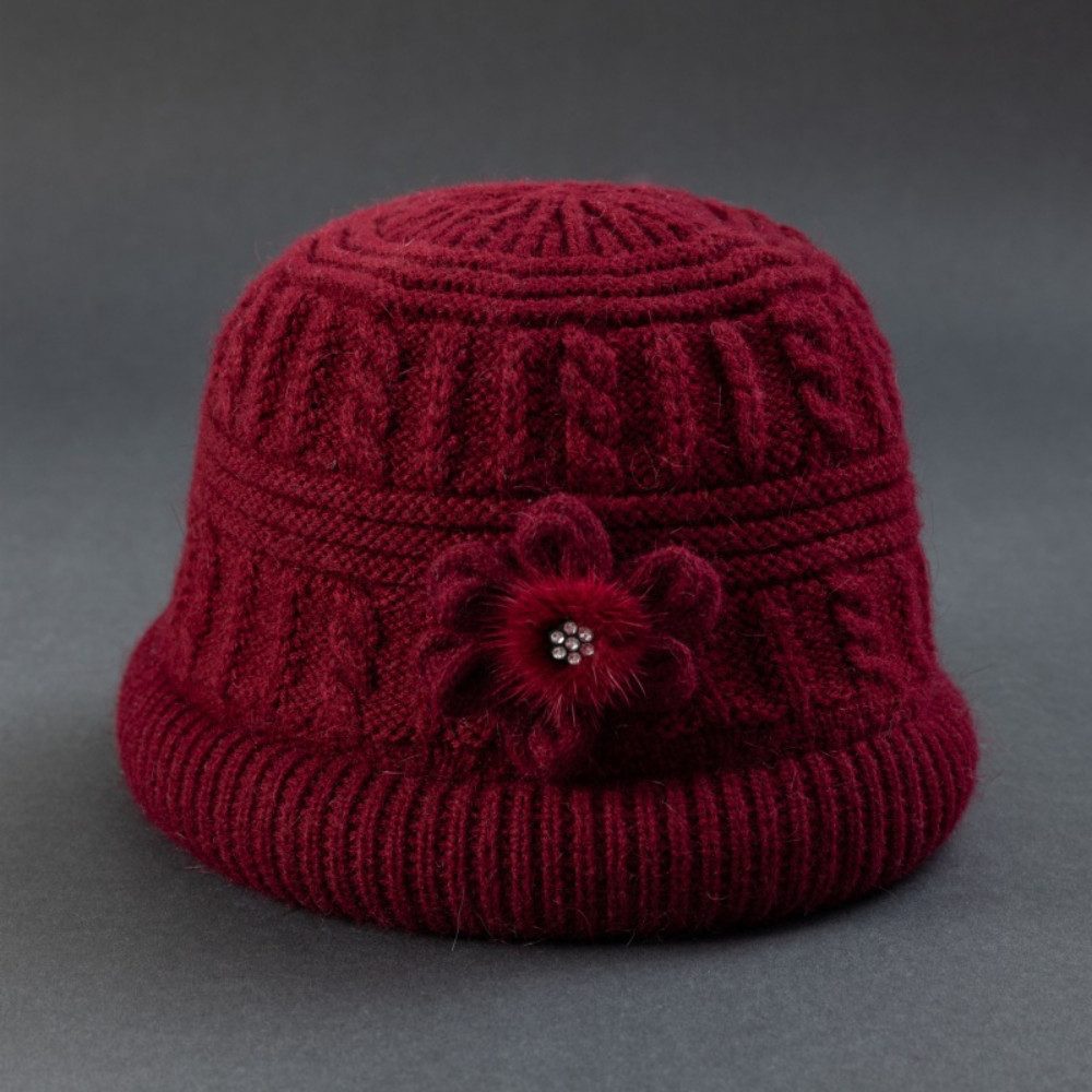 Blusmart Strickmütze Warme Damen-Strickmütze (Plüschig/verdickt für Wärme, günstig online kaufen