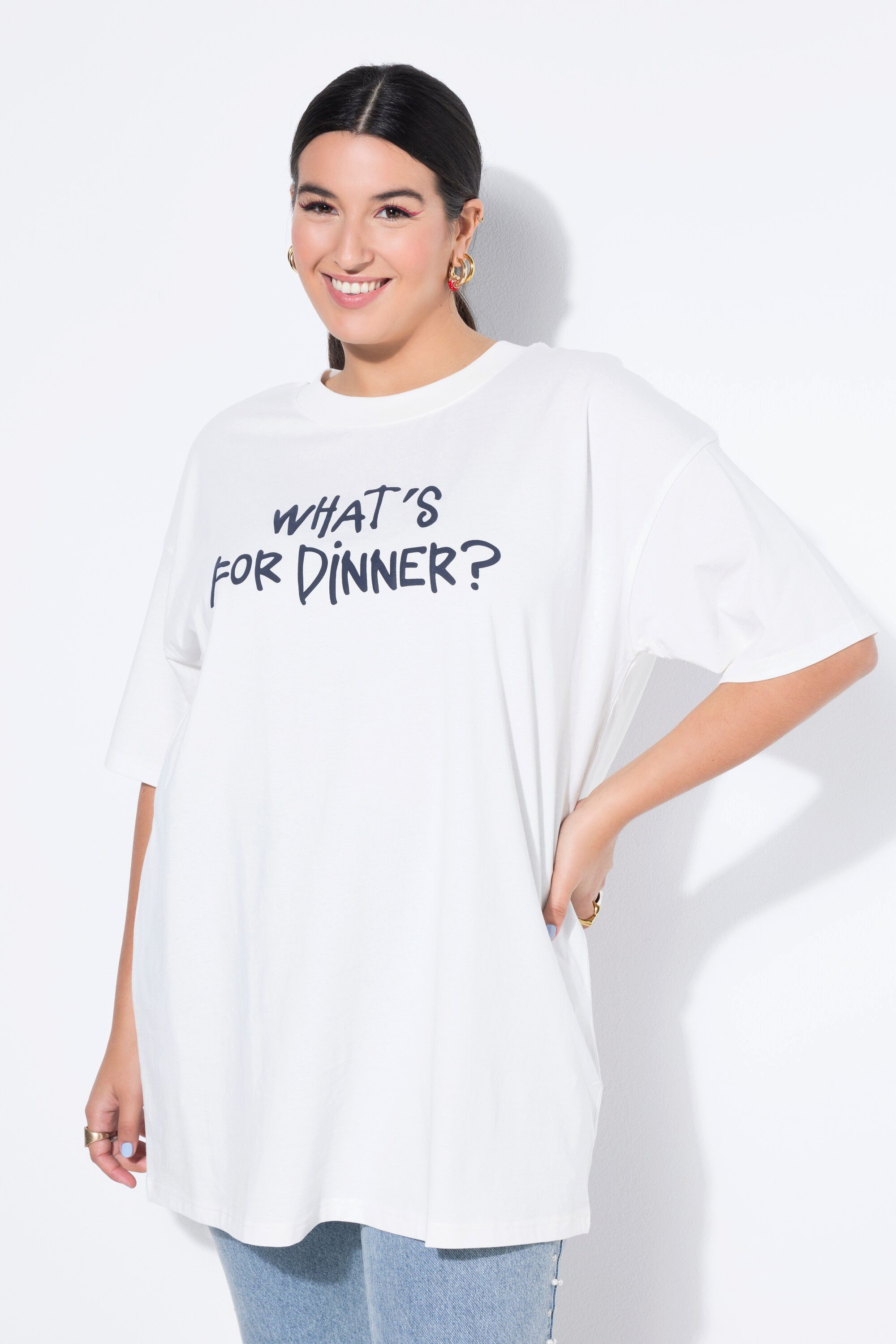 T-Shirt T-Shirt oversized Rücken-Foto-Print