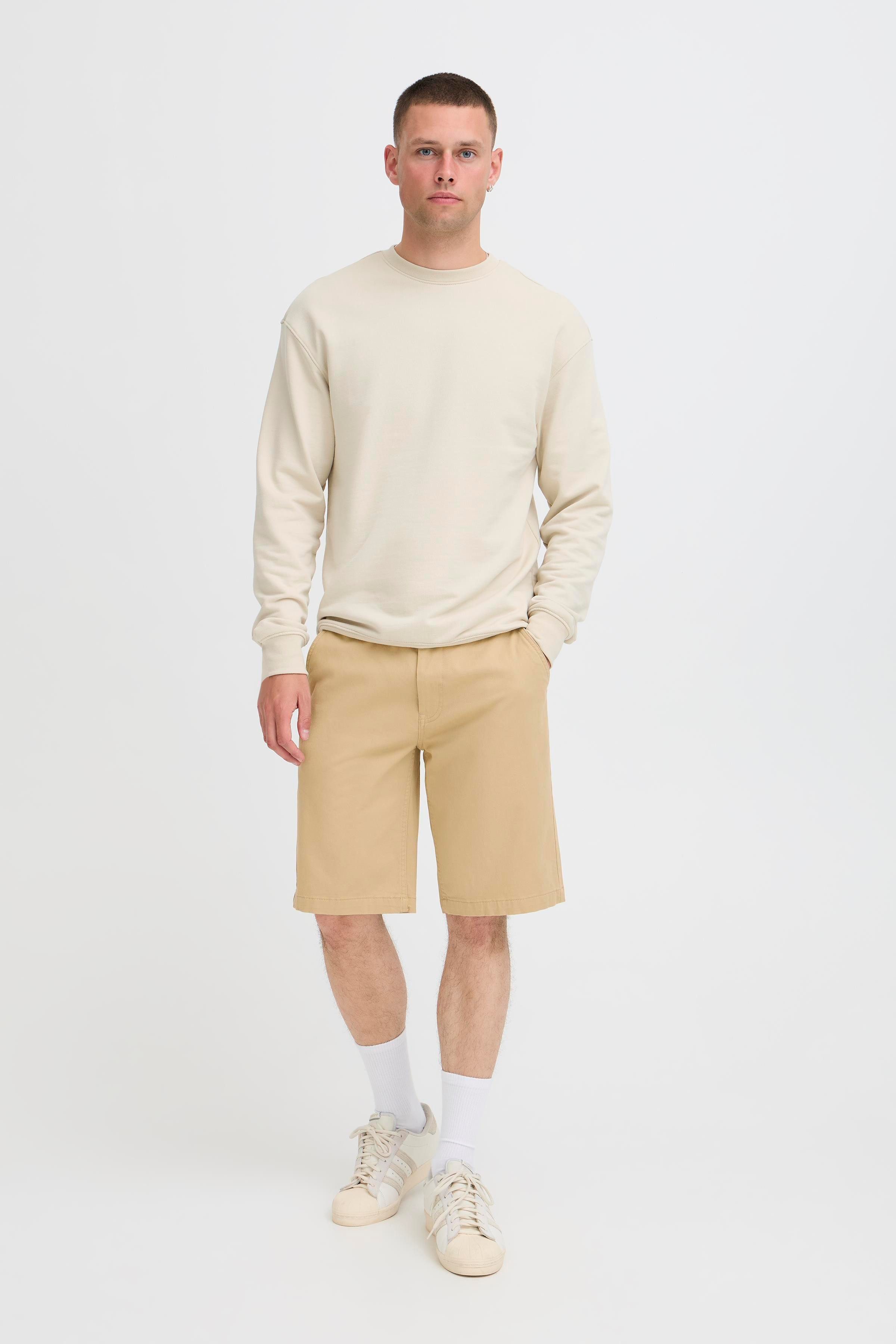 Blend Shorts BHMASON SLIM/REG CHINO SHORTS aus Baumwollmischung, Regular Fit, mit Reißverschluss – Bild 4 von 5