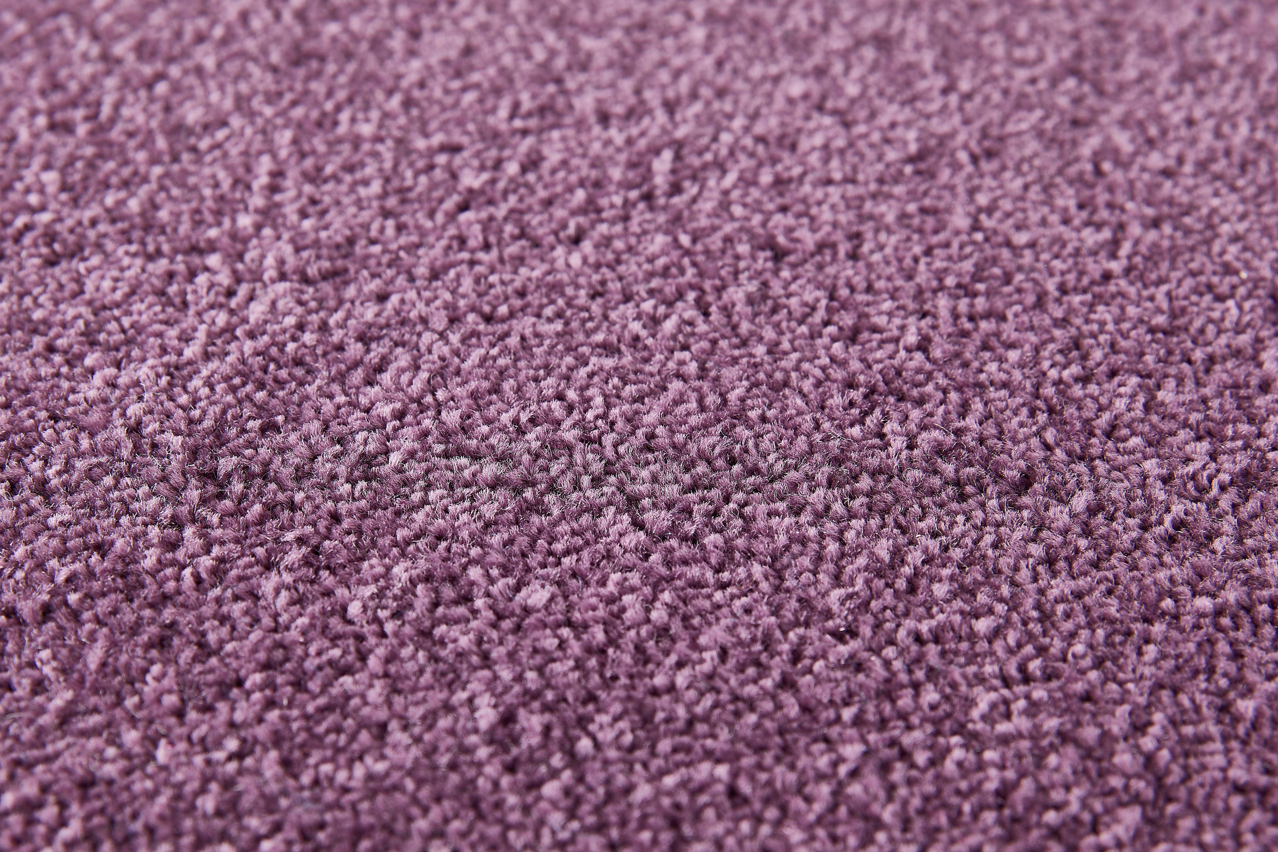 Teppichboden Coupon Frisee-Velours Sophie, mm, lila Farben, rechteckig, Uni oder Andiamo, Breite cm, pflegeleicht 500 400 12 & cm Höhe: strapazierfähig