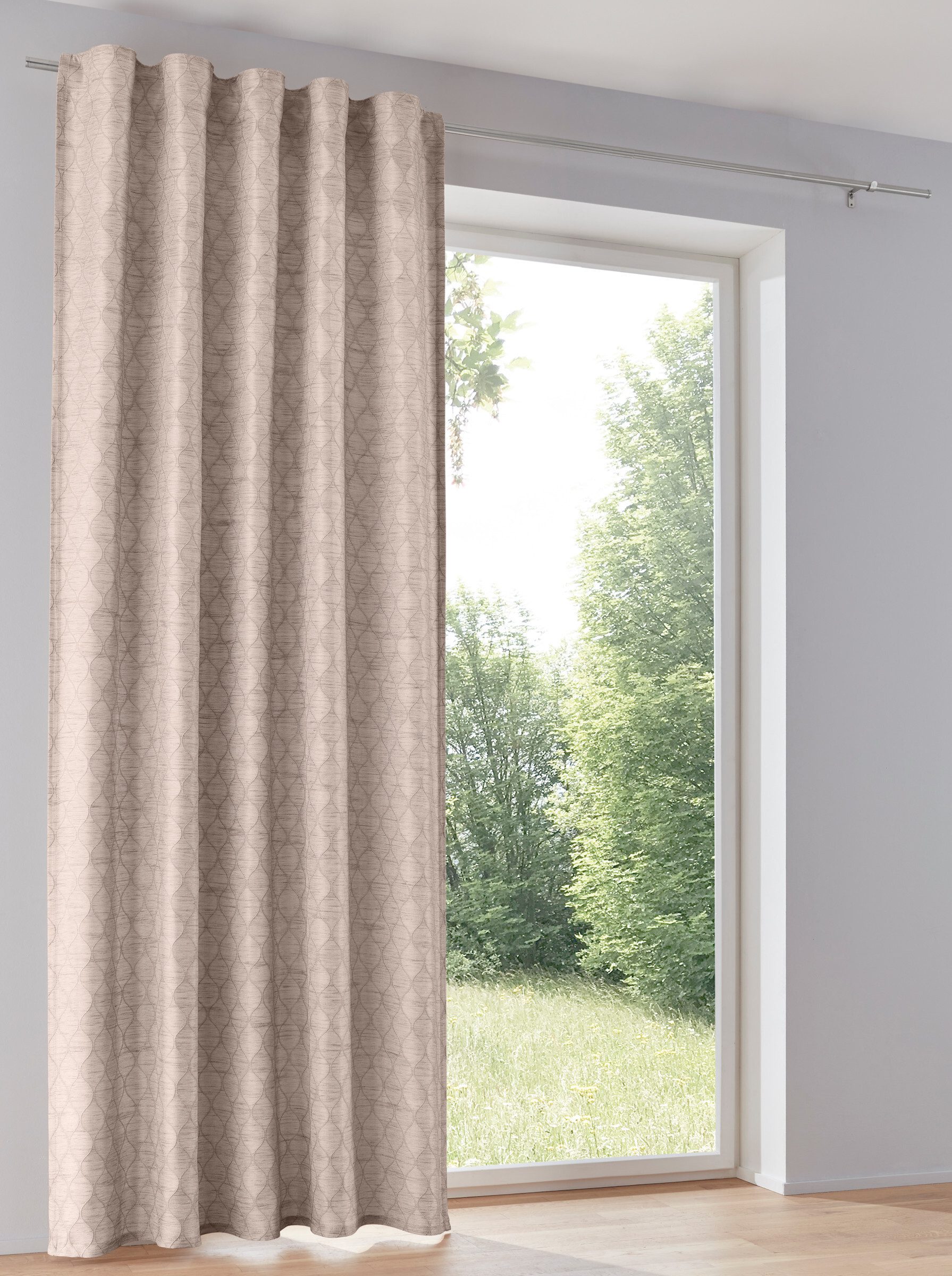 heine Gardine Dekostore (1 St), Ösen, blickdicht, Fertigstore gerade Form