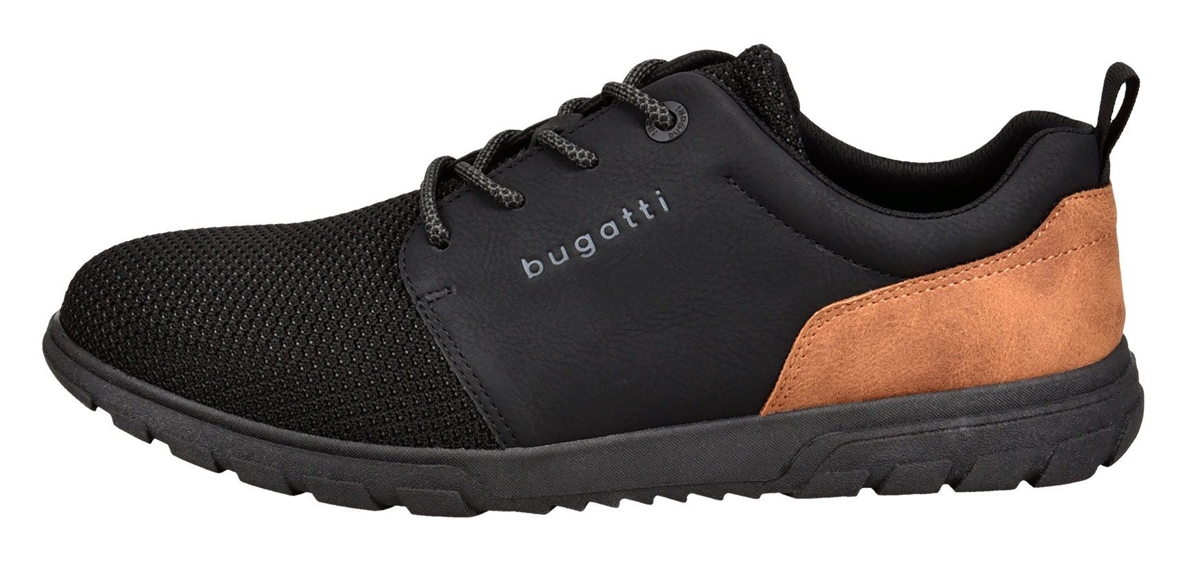 bugatti Sneaker, Freizeitschuh, Halbschuh, Schnürschuh mit Kontrastbesatz