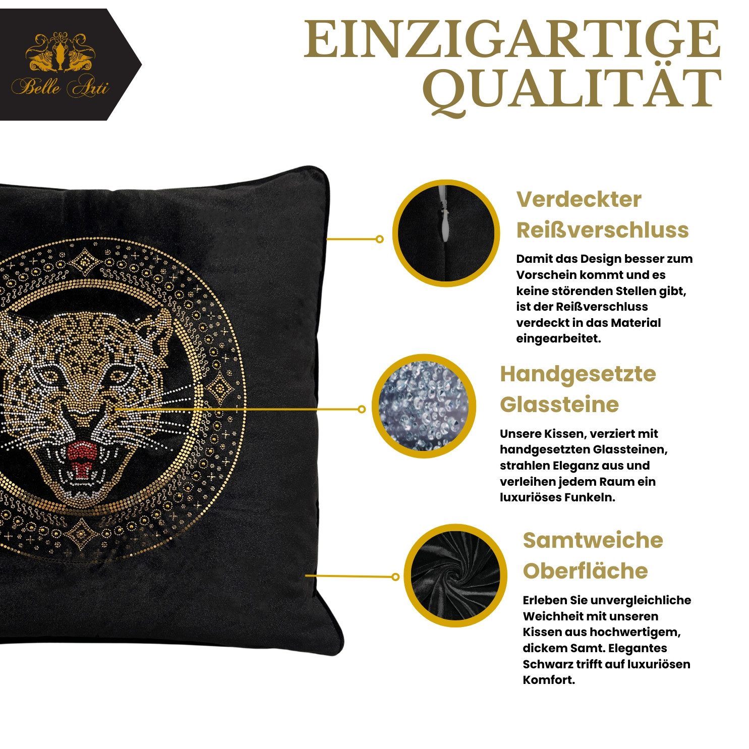 Belle Arti Dekokissen Kissen Dekokisssen Kissenbezug günstig online kaufen